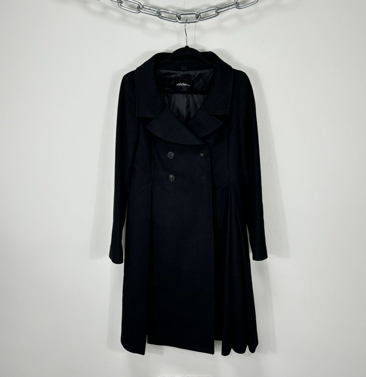 MAX&Co. Max & Co Max Mara Double Breasted Women’s Long Wool Coat Size M / US 6-8 / IT 42-44 - 1 Thumbnail