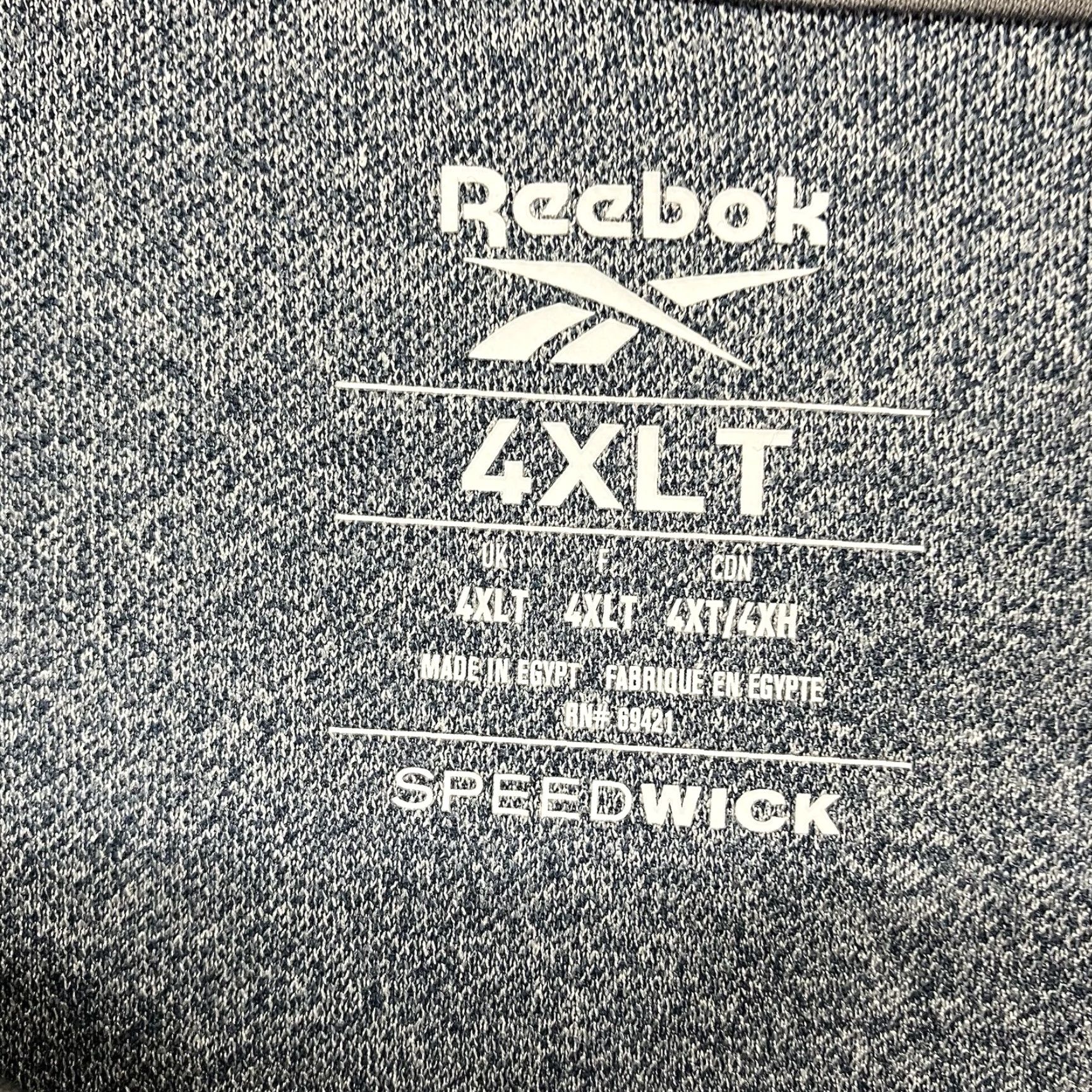 Reebok Reebok Polo Mens 4XLT Golf Activewear Performance Stretch SPEEDWICK Shirt Short Sleeve Gray 62 Chest Regular Big & Tall Mens Polo Size US XXL / EU 58 / 5 - 3 Thumbnail