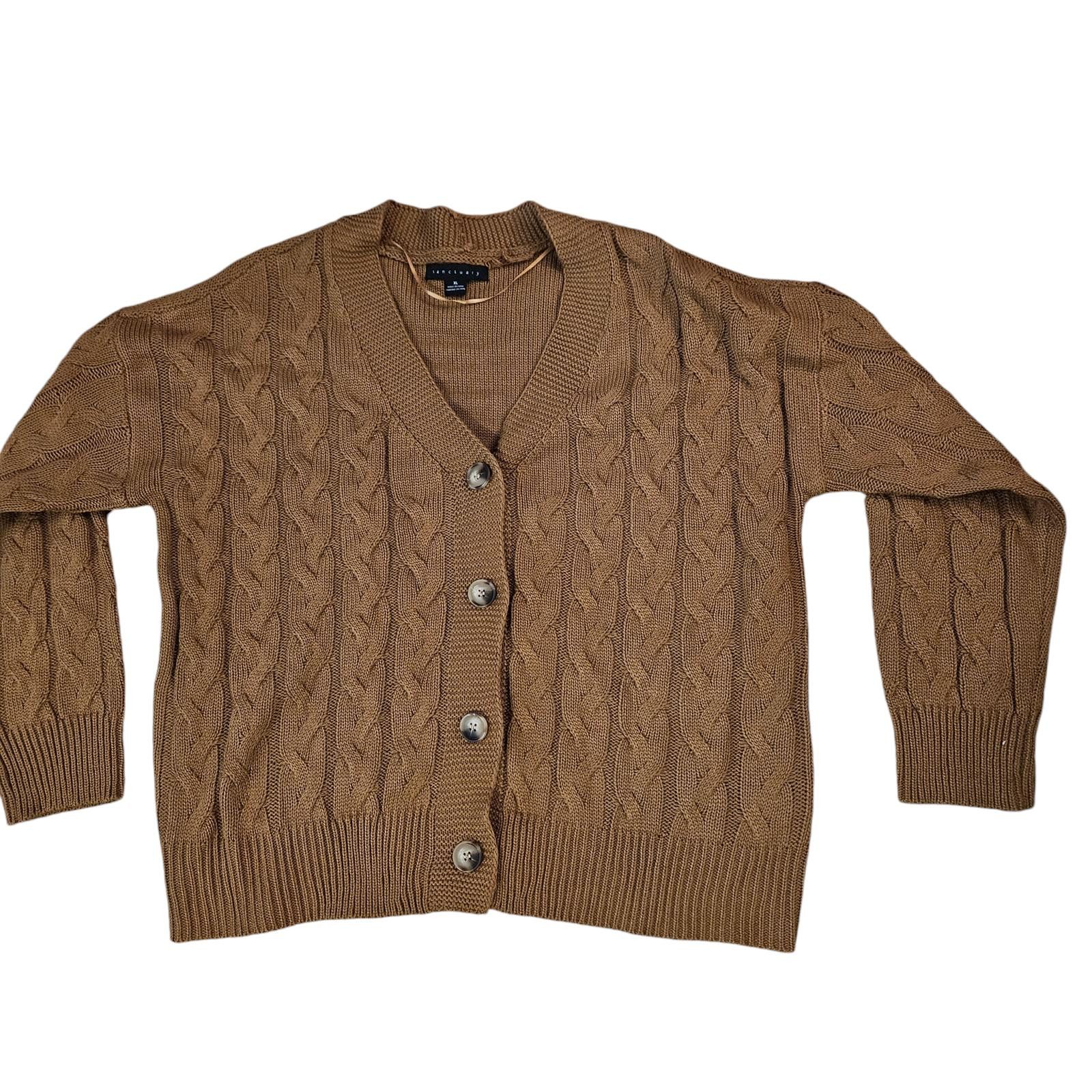 Sanctuary Sanctuary Women's Cable Knit Button-Down Cardigan, Size XL Size XL / US 12-14 / IT 48-50 - 4 Thumbnail
