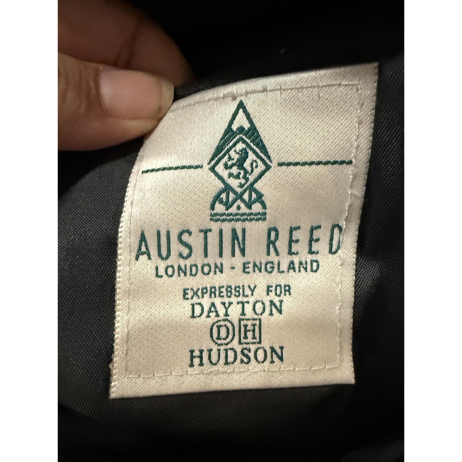 Austin Reed Vintage 80s Austin Reed Blazer Mens LG Navy Pinstripe London Size 50R - 7 Thumbnail