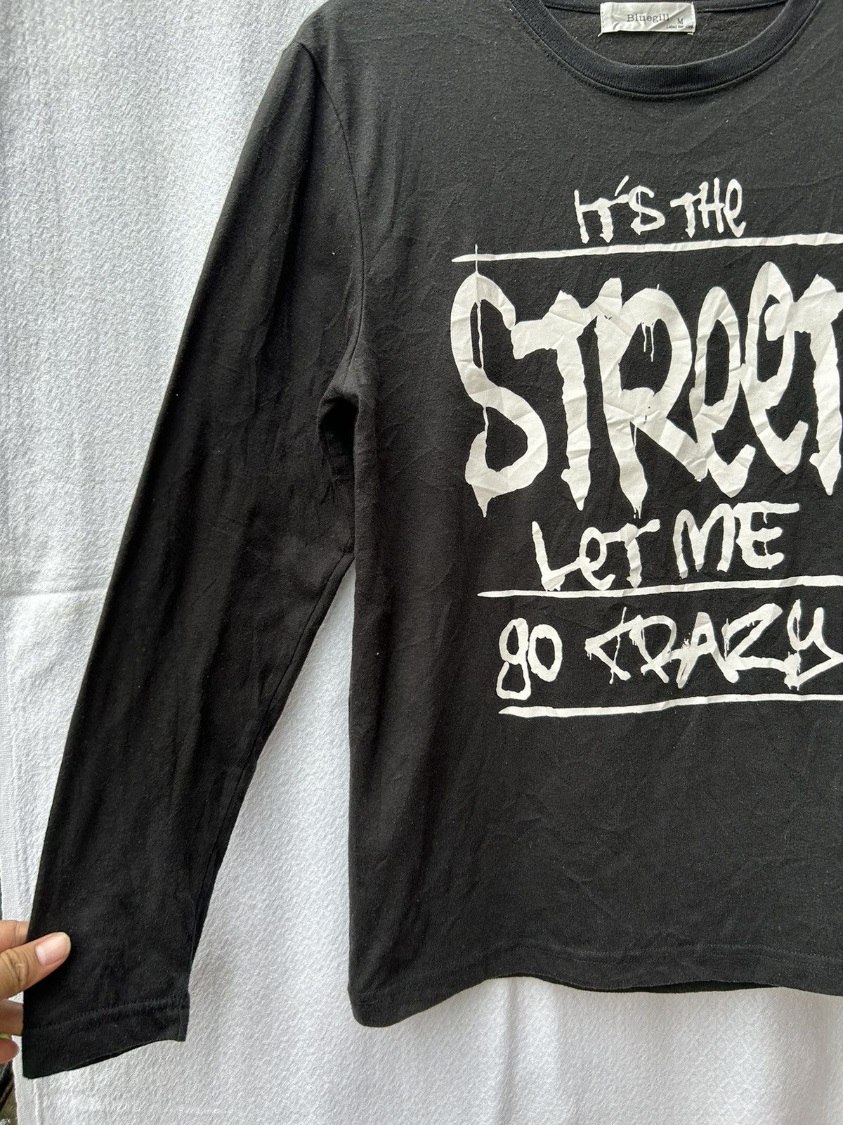 If Six Was Nine × Japanese Brand × Le Grande Bleu (L.G.B.) Bluegill japanese style poem longsleeve Size US M / EU 48-50 / 2 - 4 Thumbnail