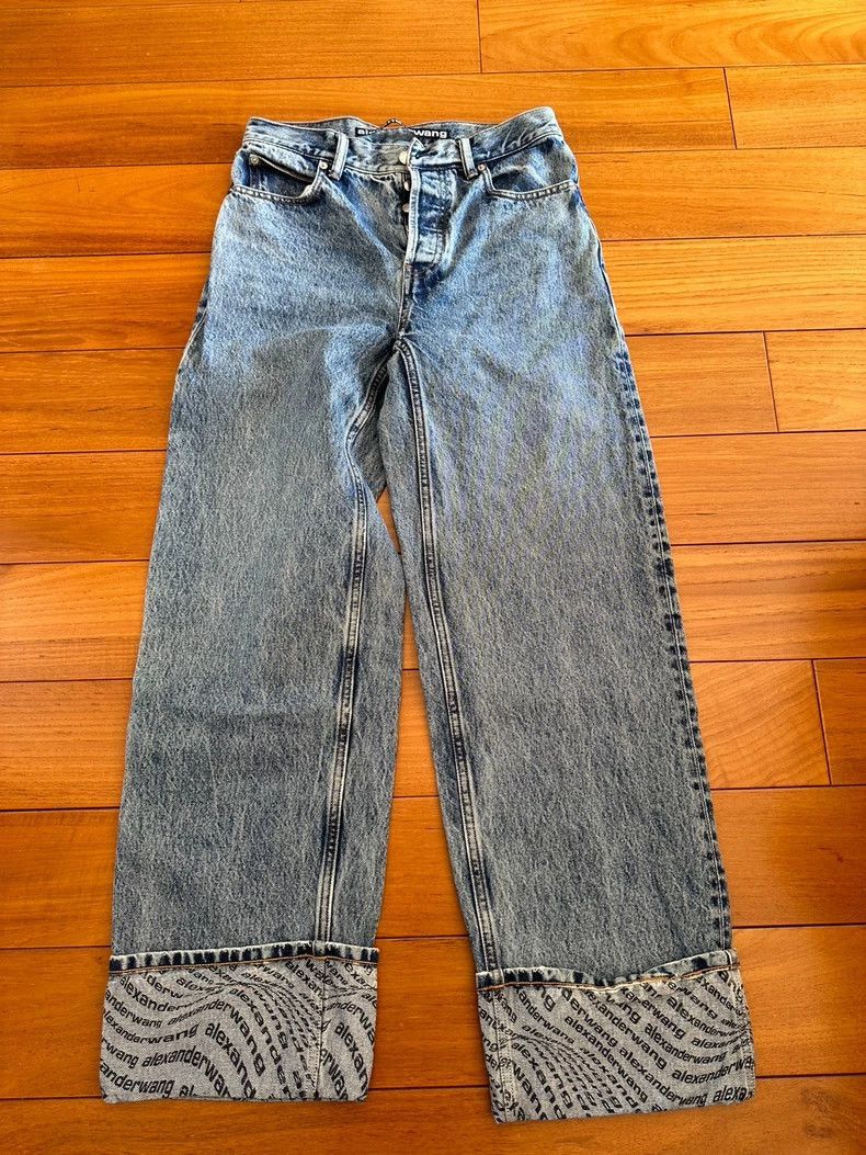 Alexander Wang Alexander Wang Women's Printed Wide-Leg Jeans- Size 27" / US 4 / IT 40 - 2 Thumbnail
