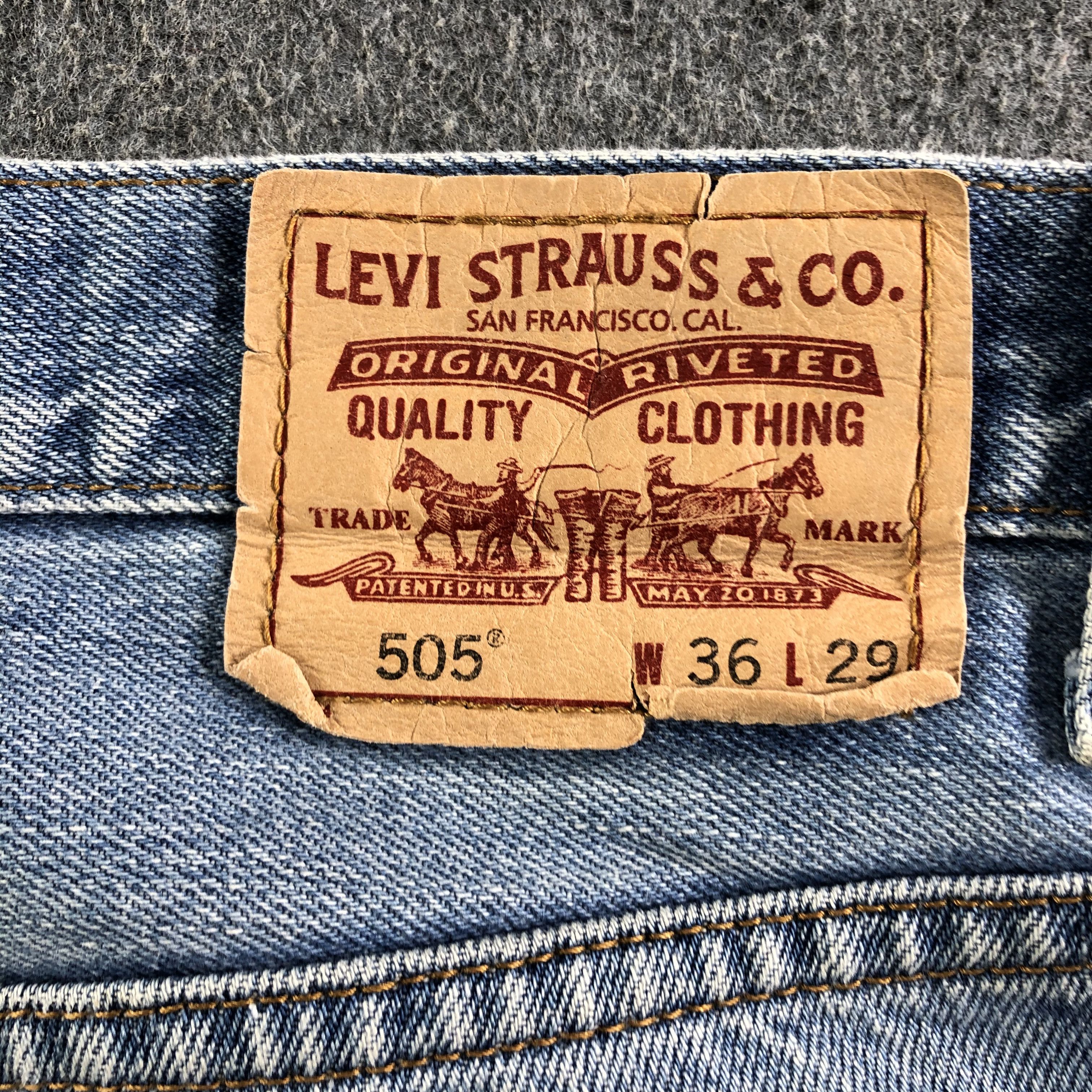 Levi's Vintage Light Wash Levis 505 Jeans-J3474 Size US 38 / EU 54 - 5 Thumbnail