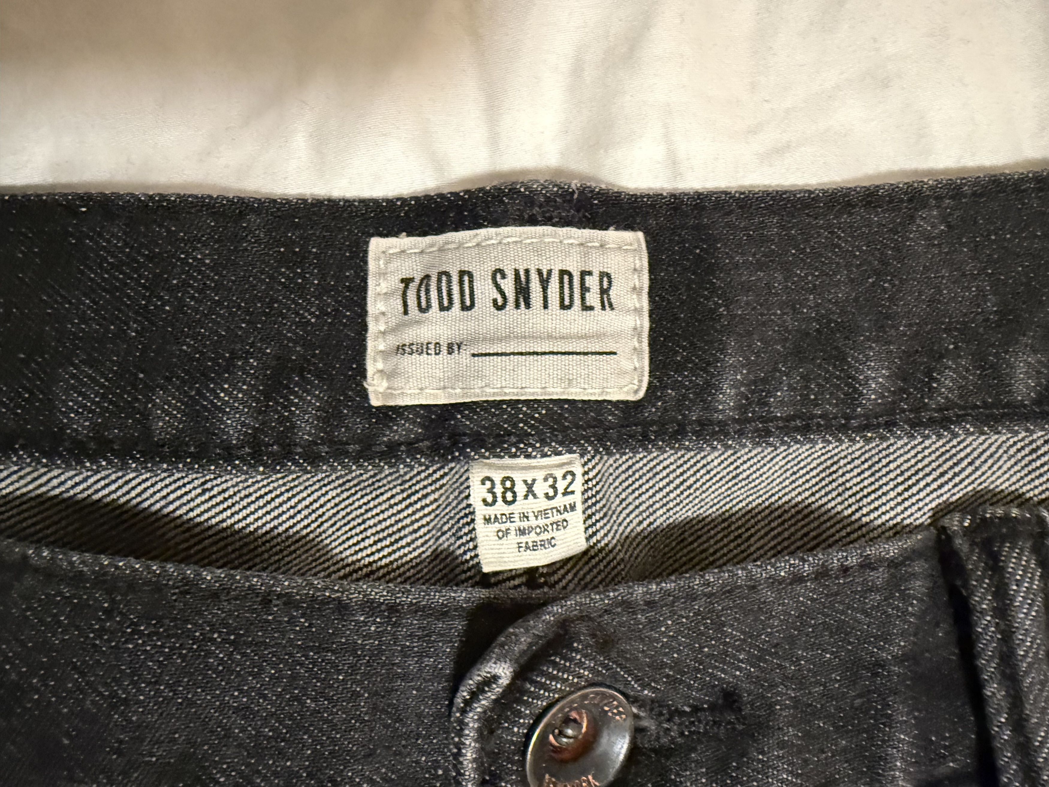 Todd Snyder Todd Snyder Slim Stretch Black Jeans Size US 38 / EU 54 - 3 Thumbnail
