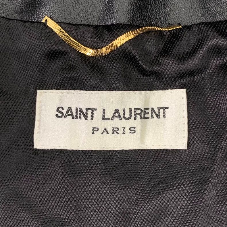 Saint Laurent Paris Saint Laurent Black shearling lapel jacket 2504-Nextarrow Size XXS / US 00 / IT 34 - 5 Thumbnail