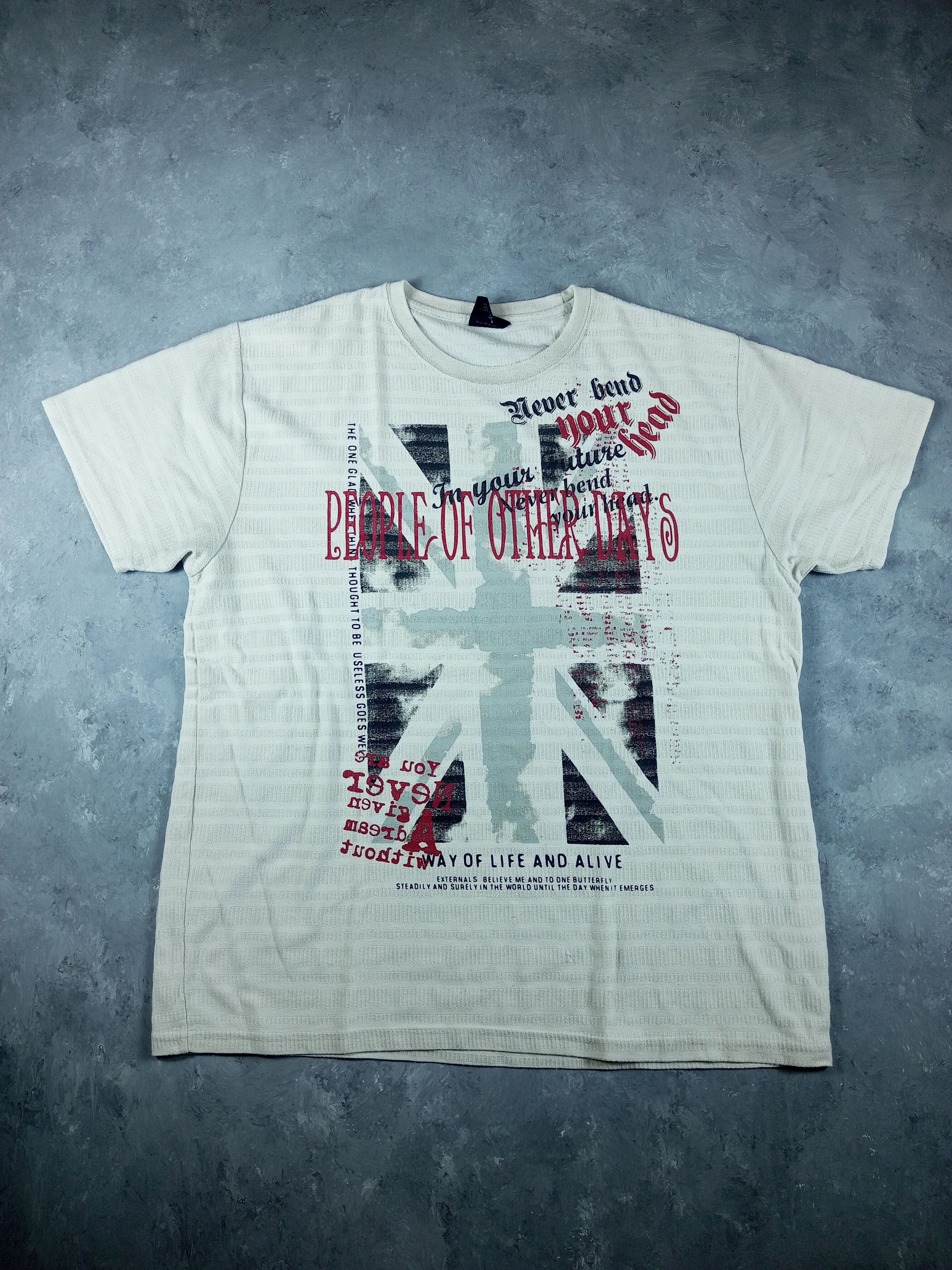 Japanese Brand 2000s Japanese archive Feather Poem Tee Vkei Size US XXL / EU 58 / 5 - 1 Thumbnail