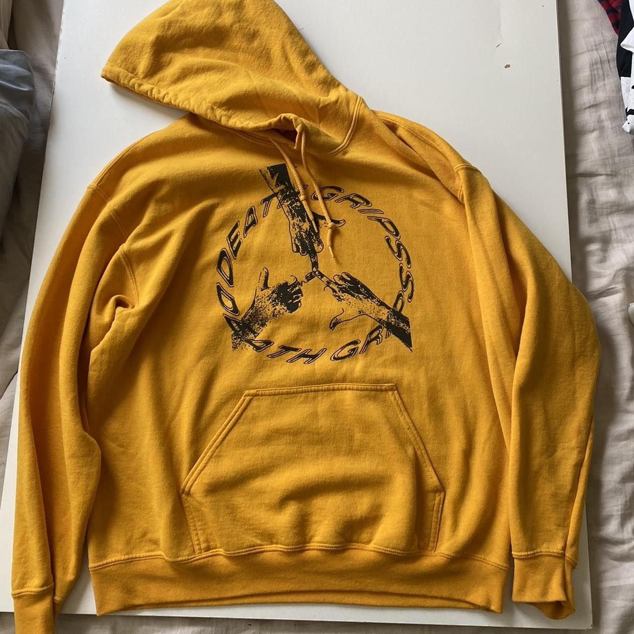 image of Death Grips 2018 Hoodie Large in Yellow, Men's