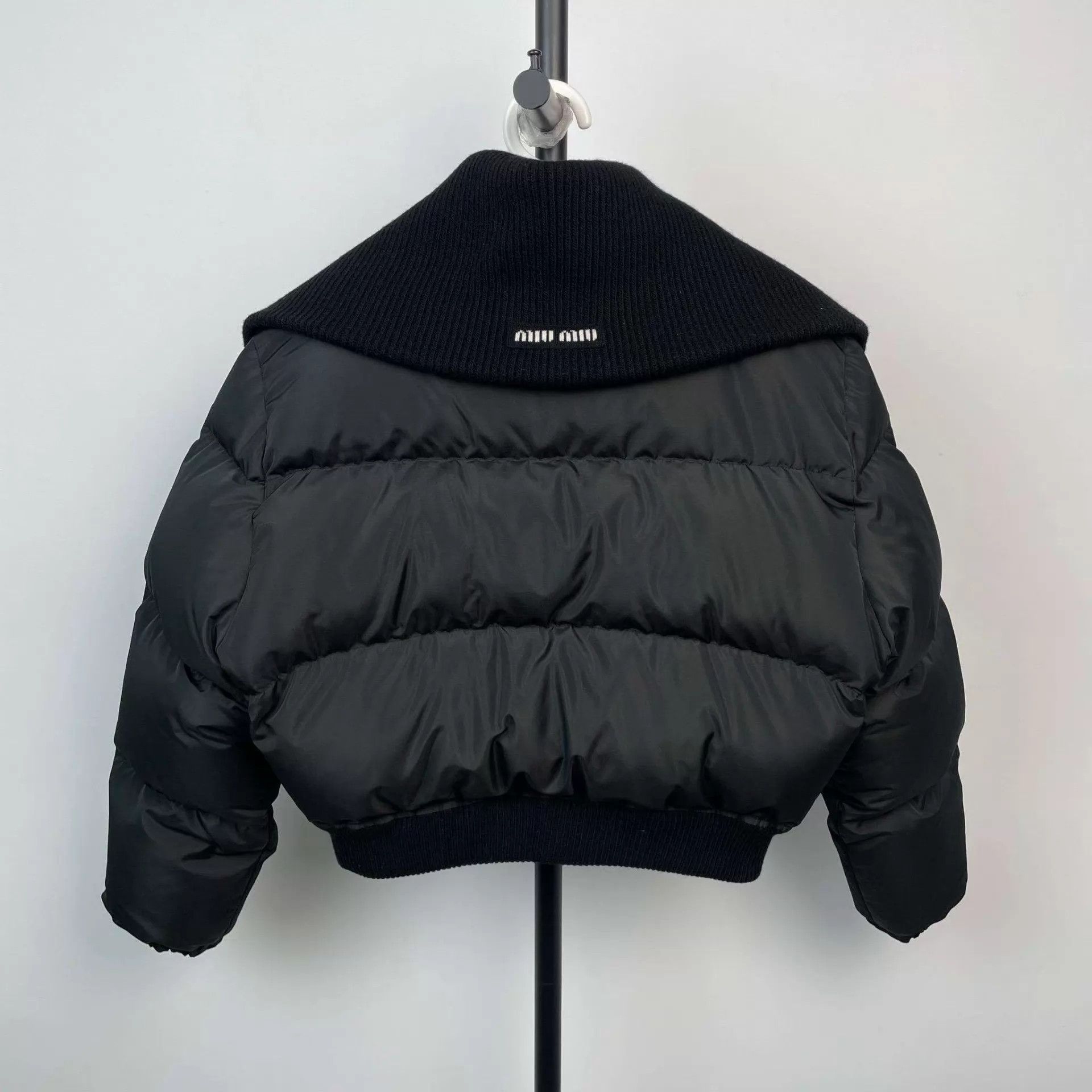 Miu Miu Miu Miu short down jacket women's black size 40 Size S / US 4 / IT 40 - 2 Thumbnail