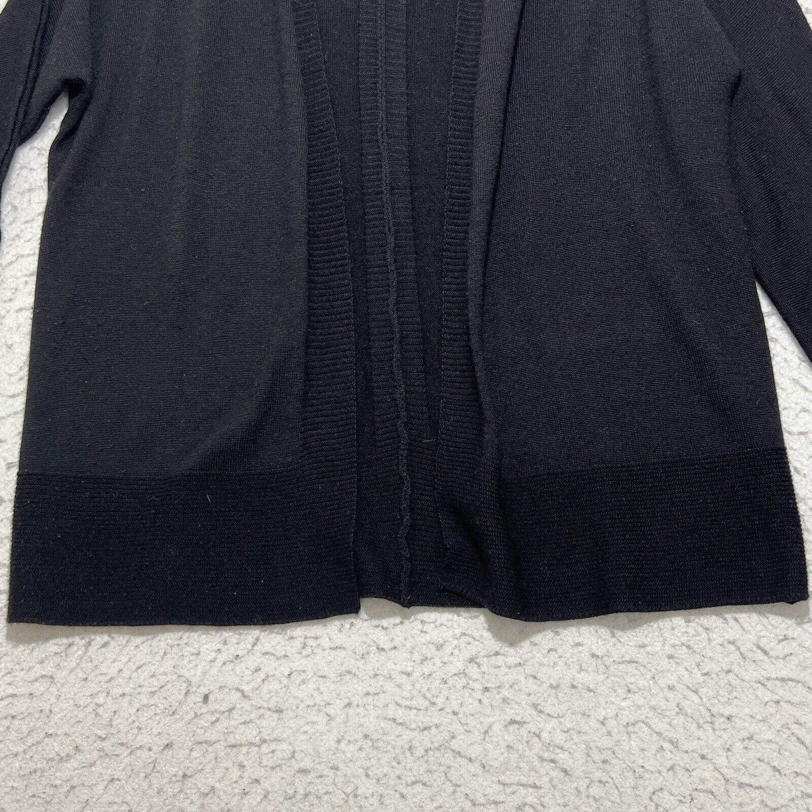 Coldwater Creek Coldwater Creek Wool Blend Black Cardigan Sweater Size XS / US 0-2 / IT 36-38 - 7 Thumbnail