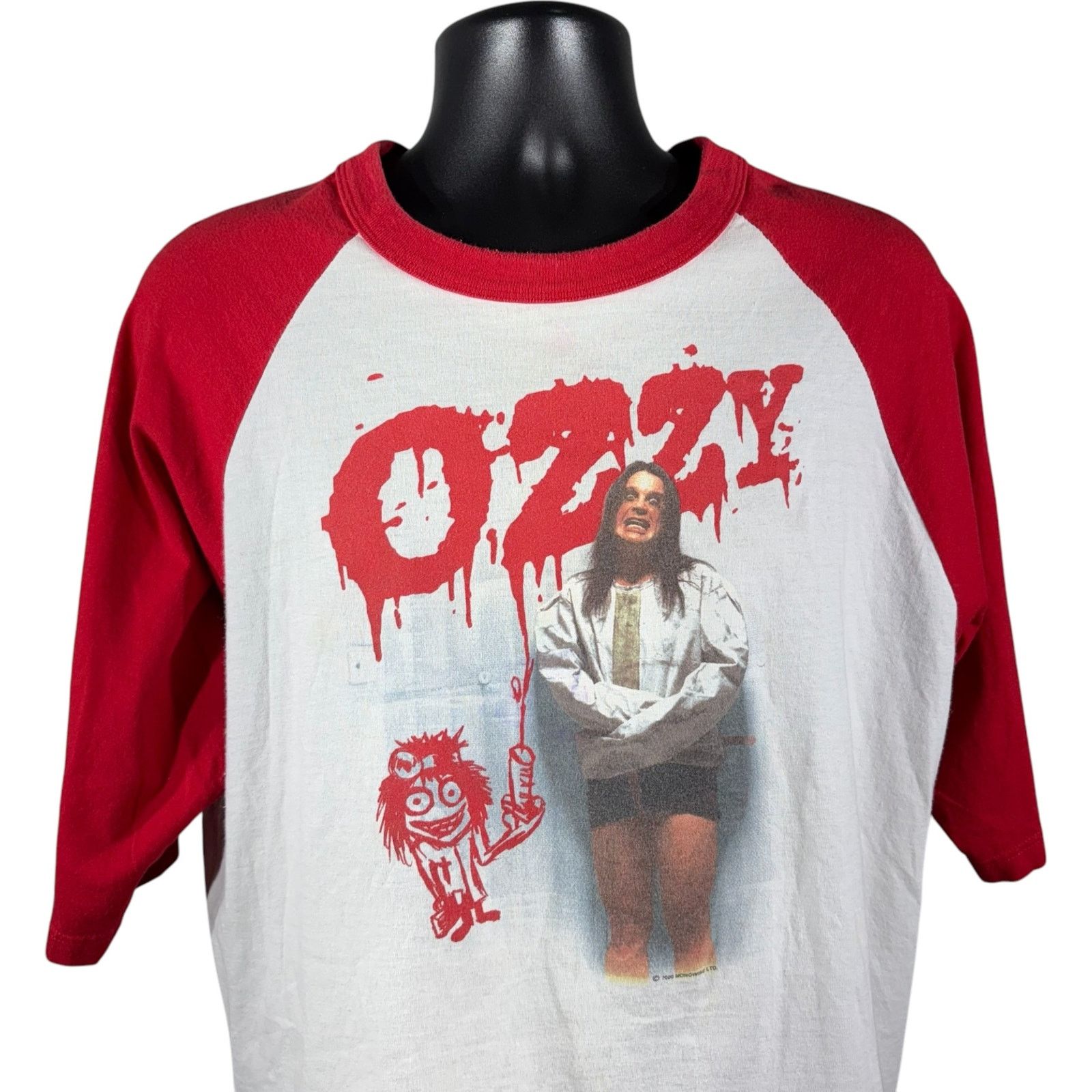 Vintage Vintage Ozzy Osbourne Straight Jacket 2000's Raglan Tee XL Size US XL / EU 56 / 4 - 2 Thumbnail
