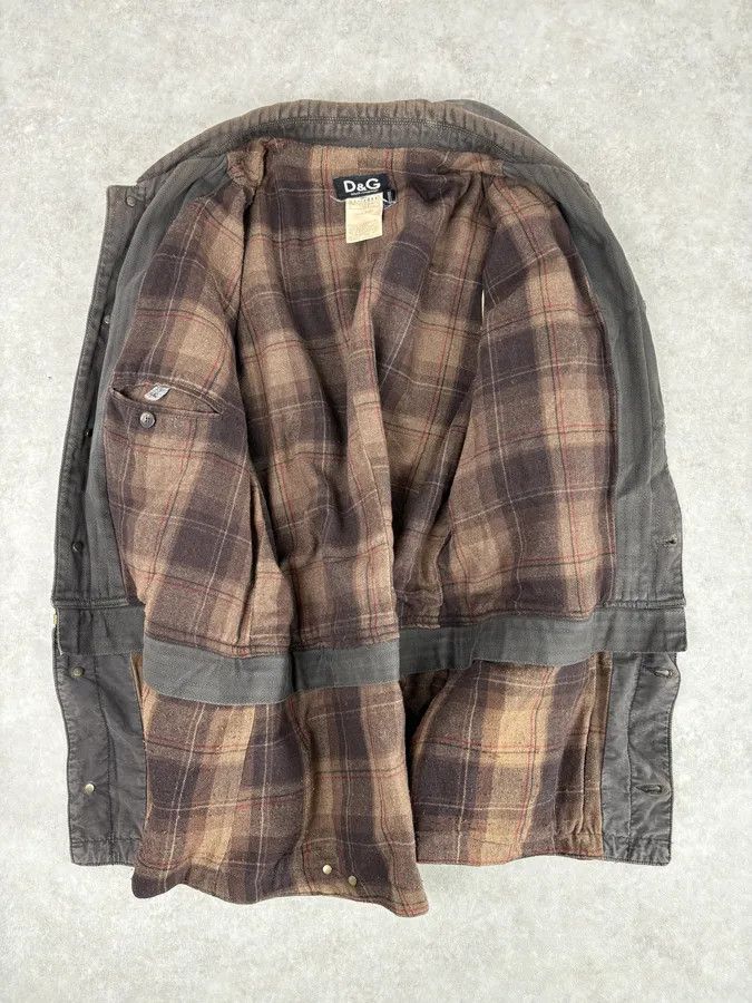 Dolce & Gabbana AW2003 Dolce & Gabbana Grey Faded Military Cargo Detachable Jacket Size US L / EU 52-54 / 3 - 8 Thumbnail