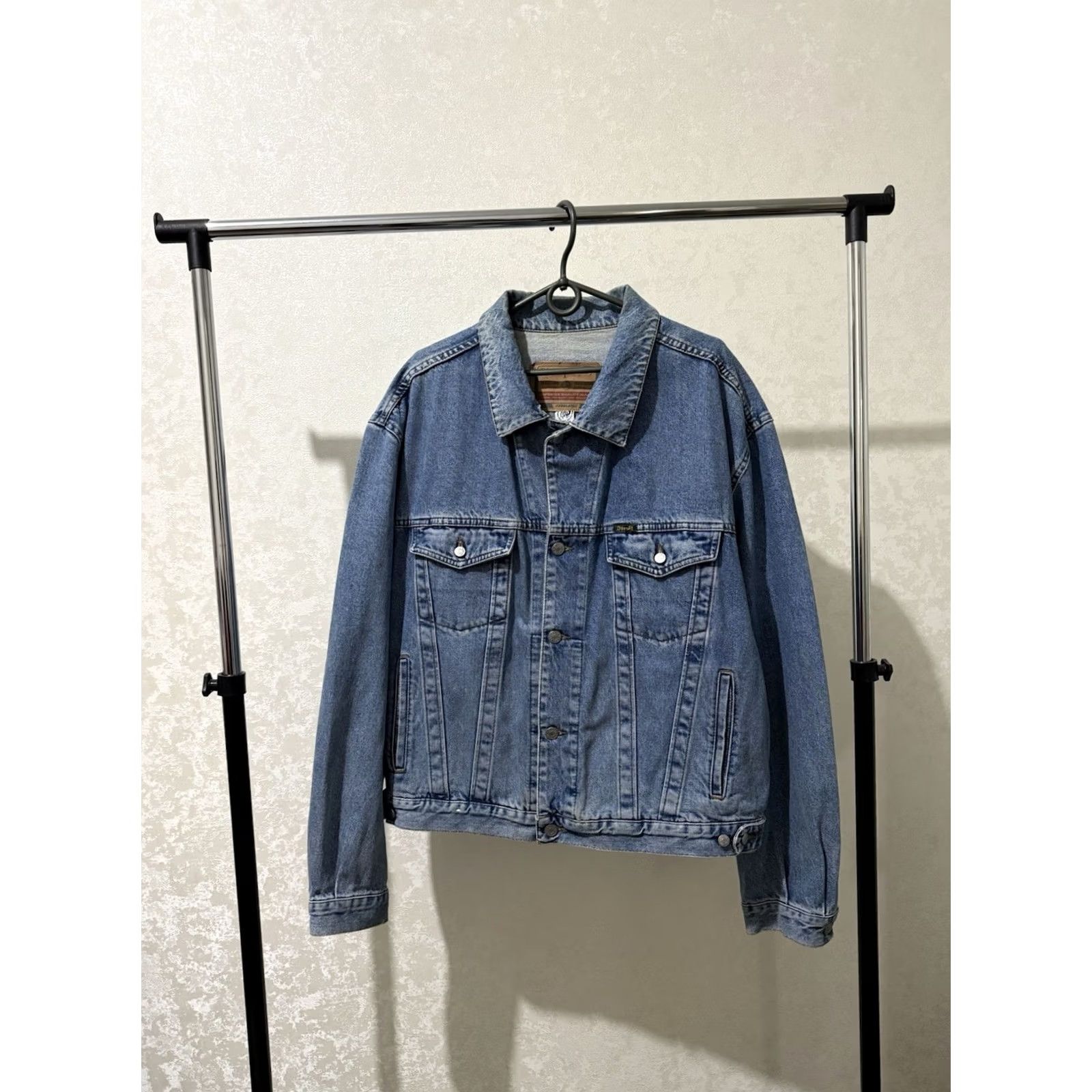 Diesel VINTAGE Diesel Denim Jacket Trucker Blue Oversized 90s Mens XL Denim Jacket City Motorcycle USA Easy Rider Size US 36 / EU 52 - 4 Thumbnail