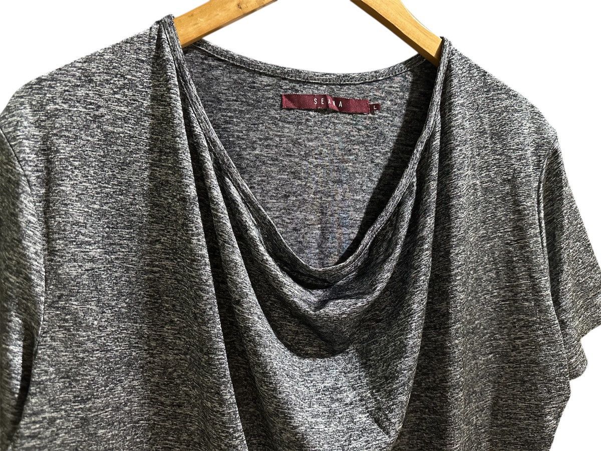 If Six Was Nine 🔥Sick Y2K Seana Silver Draped Shirt Size US L / EU 52-54 / 3 - 3 Thumbnail