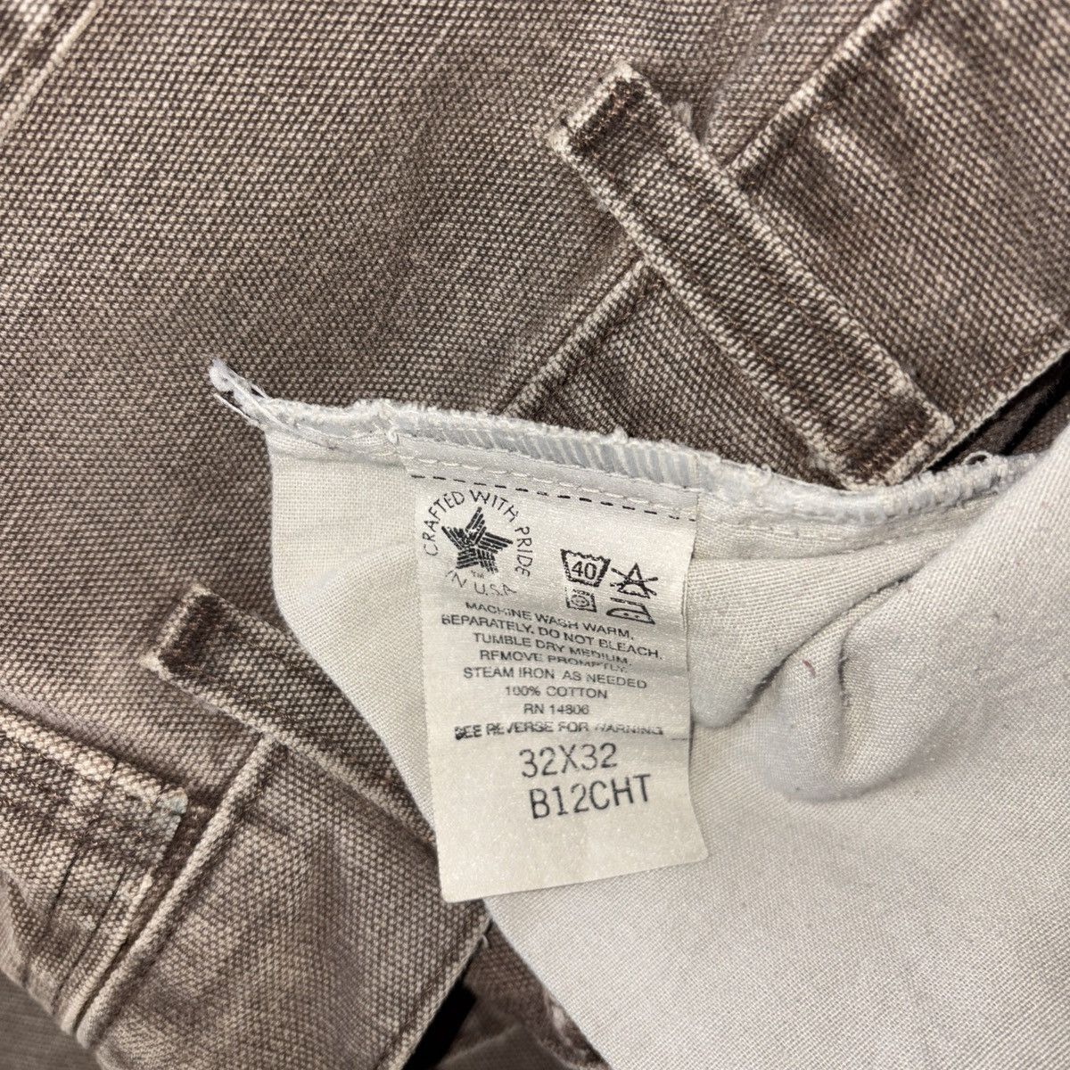 Carhartt Vintage 1998 Carhartt B12CHT RARE brown pant 32x32 USA Union Size US 32 / EU 48 - 5 Thumbnail