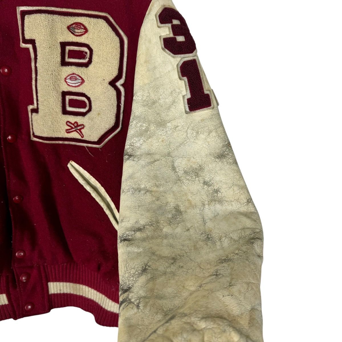 Delong 🌟VTG DELONG CAPITAL B NFL VARSITY JACKET Size US M / EU 48-50 / 2 - 4 Thumbnail