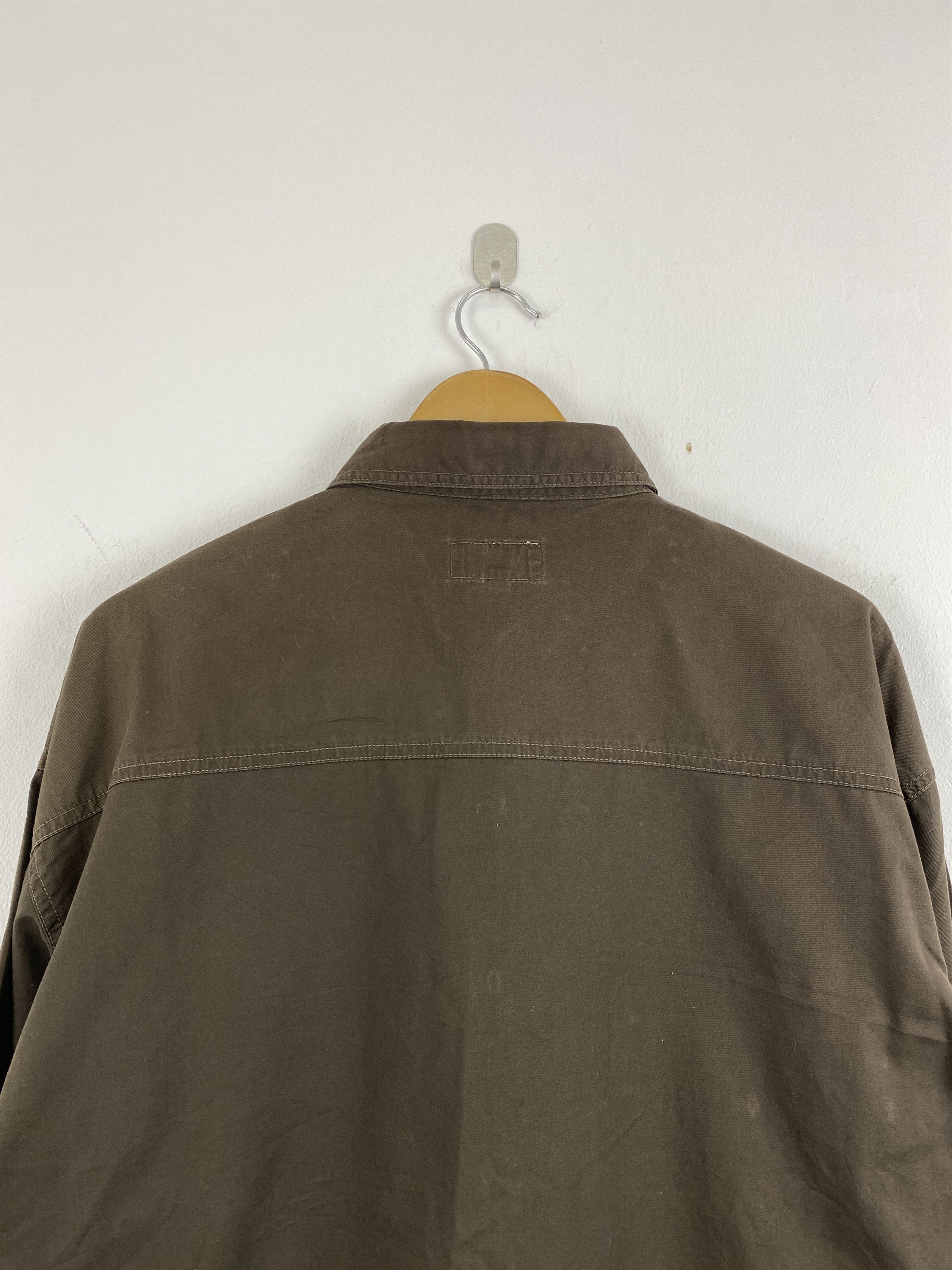 Flannel Vintage Jac Tissot Button Ups Brown Jacket JA0110 Size US XXL / EU 58 / 5 - 4 Thumbnail