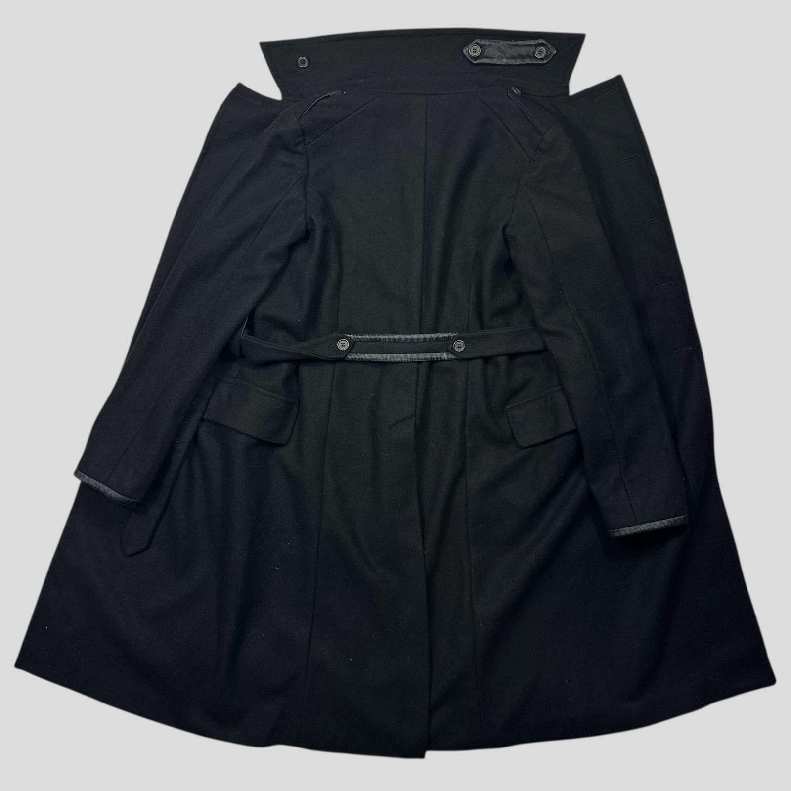 Miu Miu Miu Miu 2006 Wool + Nylon Mini Belted Trench Coat - IT38 Size S / US 4 / IT 40 - 5 Thumbnail