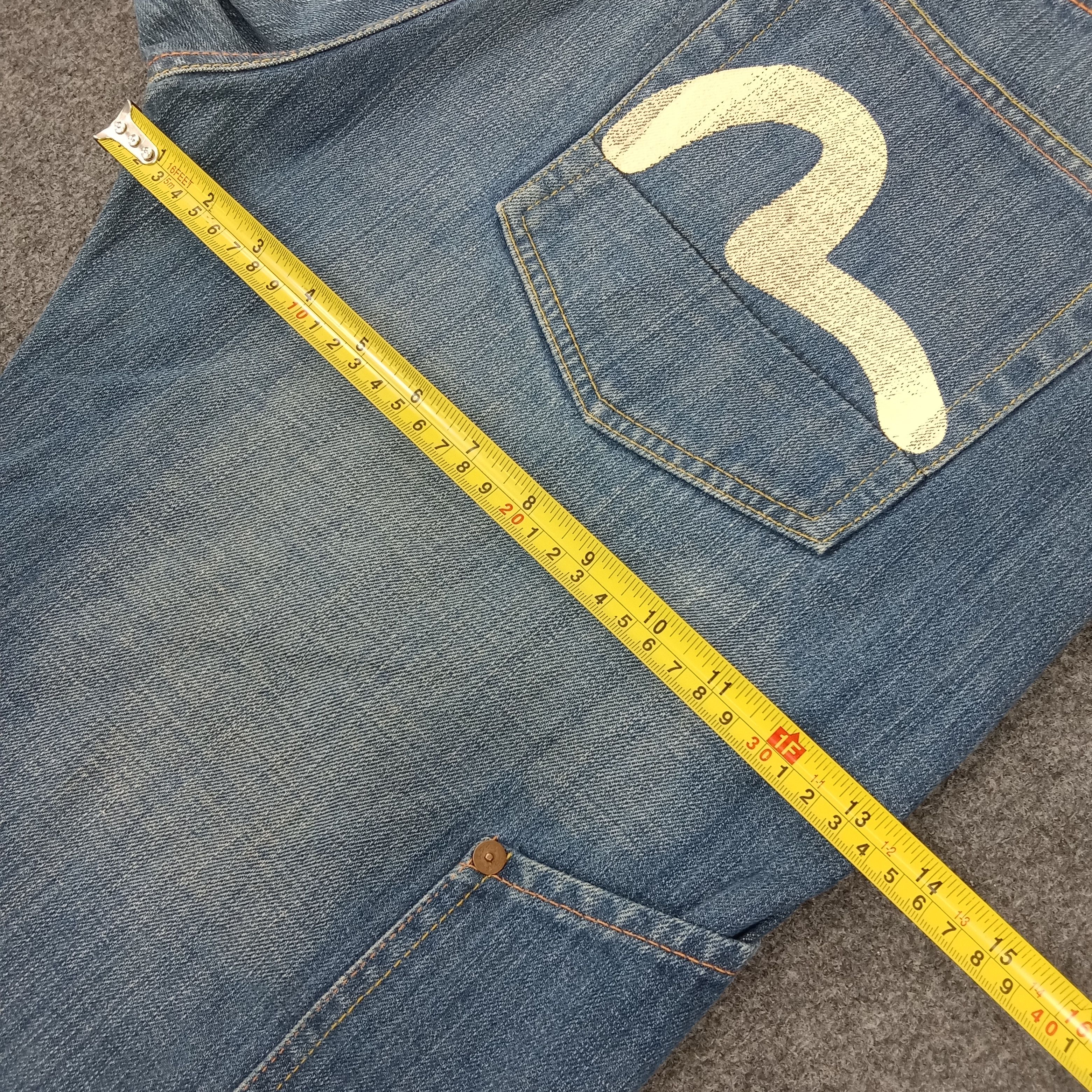 Evisu × Japanese Brand × Vintage Evisu Japanese Brand Daicock Custom Art Denim Jeans Size US 31 - 10 Thumbnail