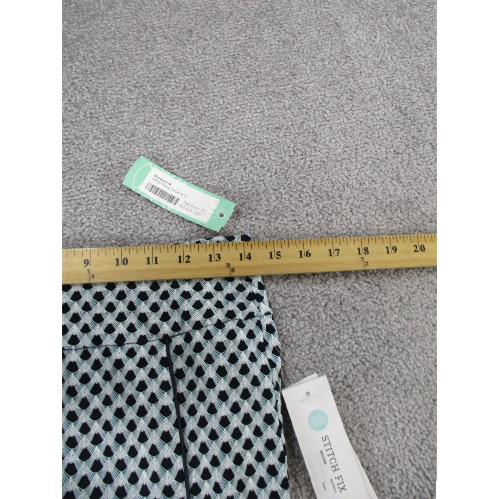 Altea Margaret M Skirt Womens Small Selma Piping Detail Teal Green Black NEW Size 28" / US 6 / IT 42 - 4 Thumbnail