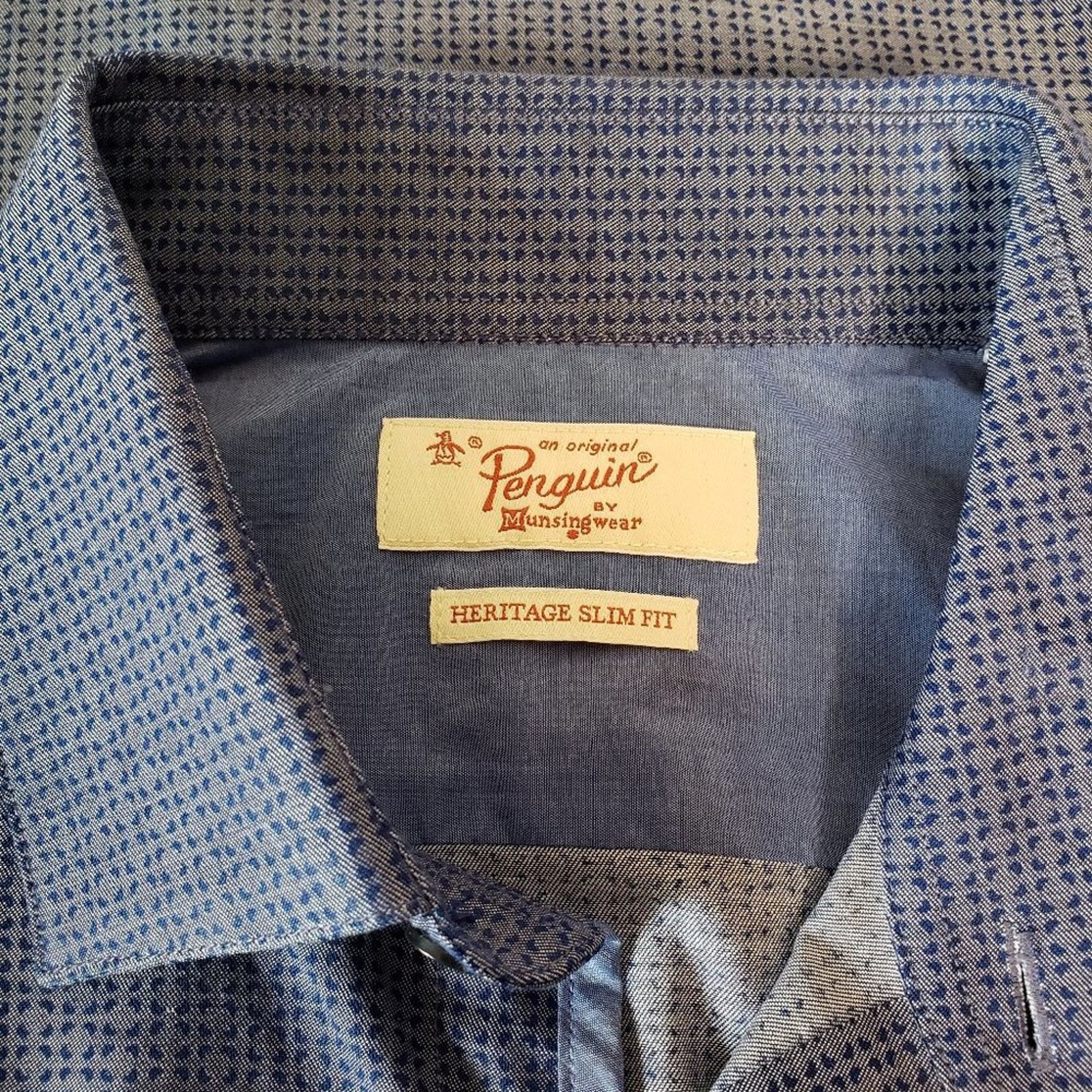 Original Penguin Original Penguin Munsingwear Button Slim Fit Dress Shirt Size US S / EU 44-46 / 1 - 5 Thumbnail