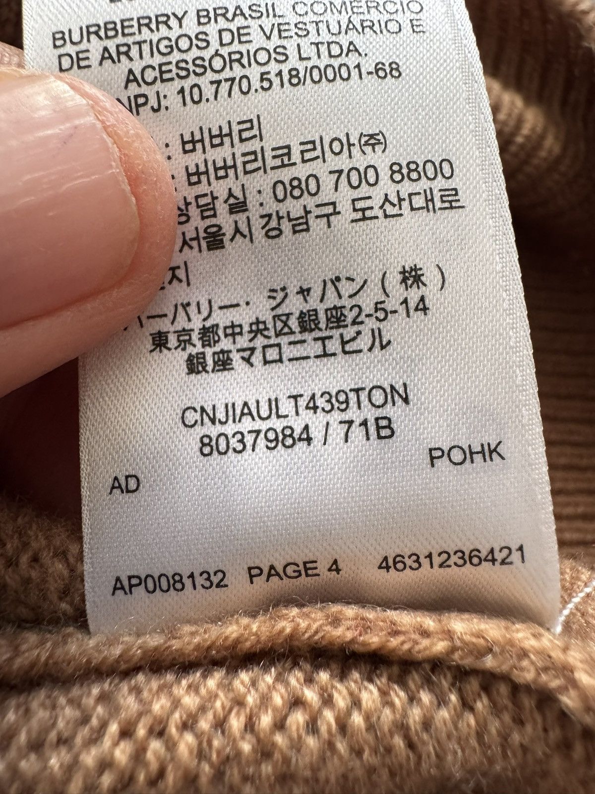 Burberry BURBERRY cashmere jumper SEE PHOTOS FOR REAL TAPE MEASUREMEN Size US S / EU 44-46 / 1 - 18 Thumbnail