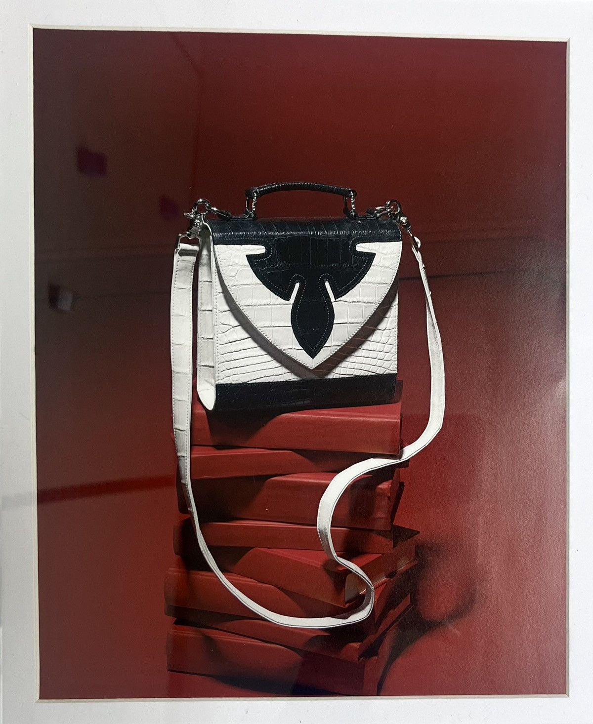 Chrome Hearts × Vintage Chrome Hearts black/white purse 9x11 Framed poster Size ONE SIZE - 2 Thumbnail