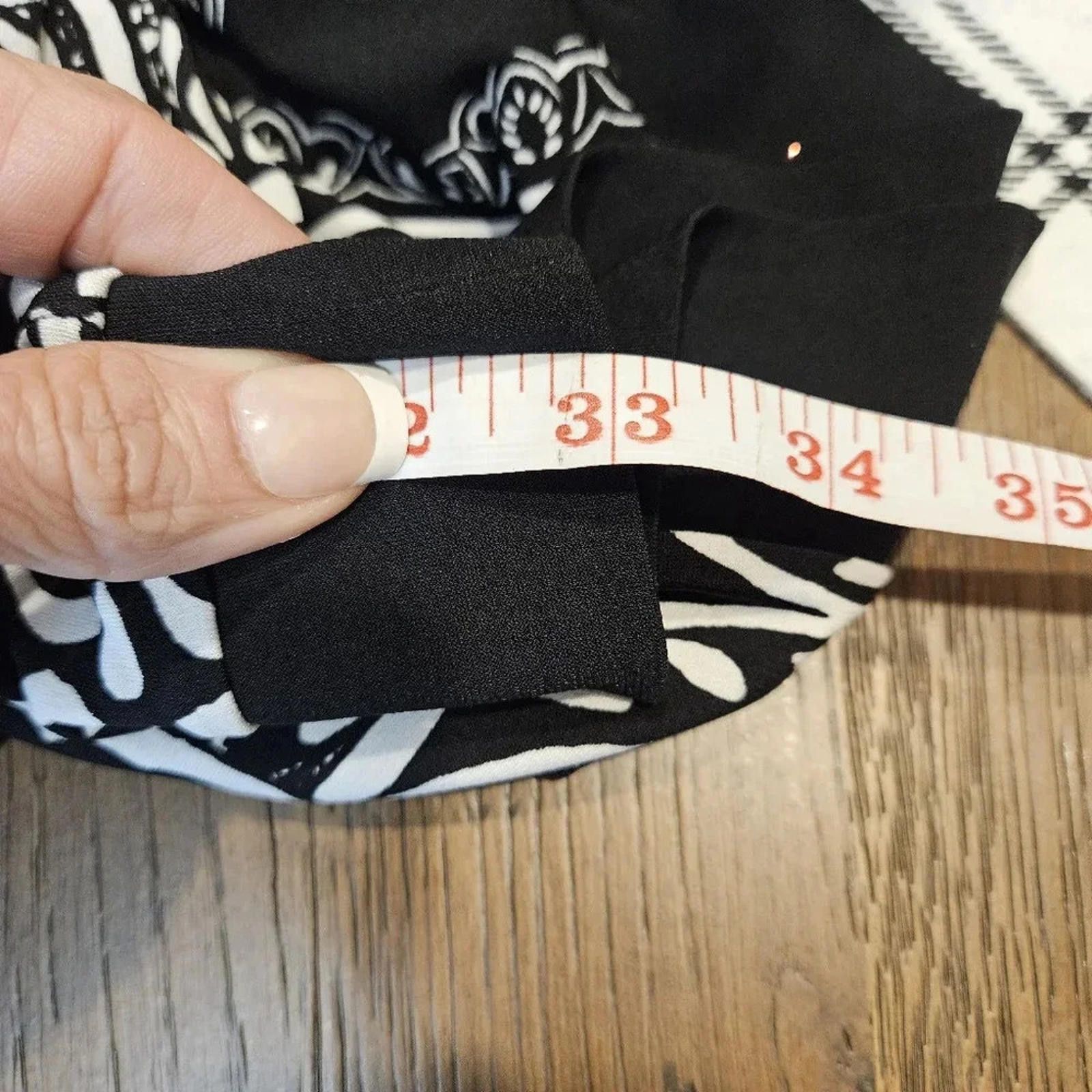 Designer WHBM Black & White Printed Slip Dress #H31 Size M / US 6-8 / IT 42-44 - 6 Thumbnail