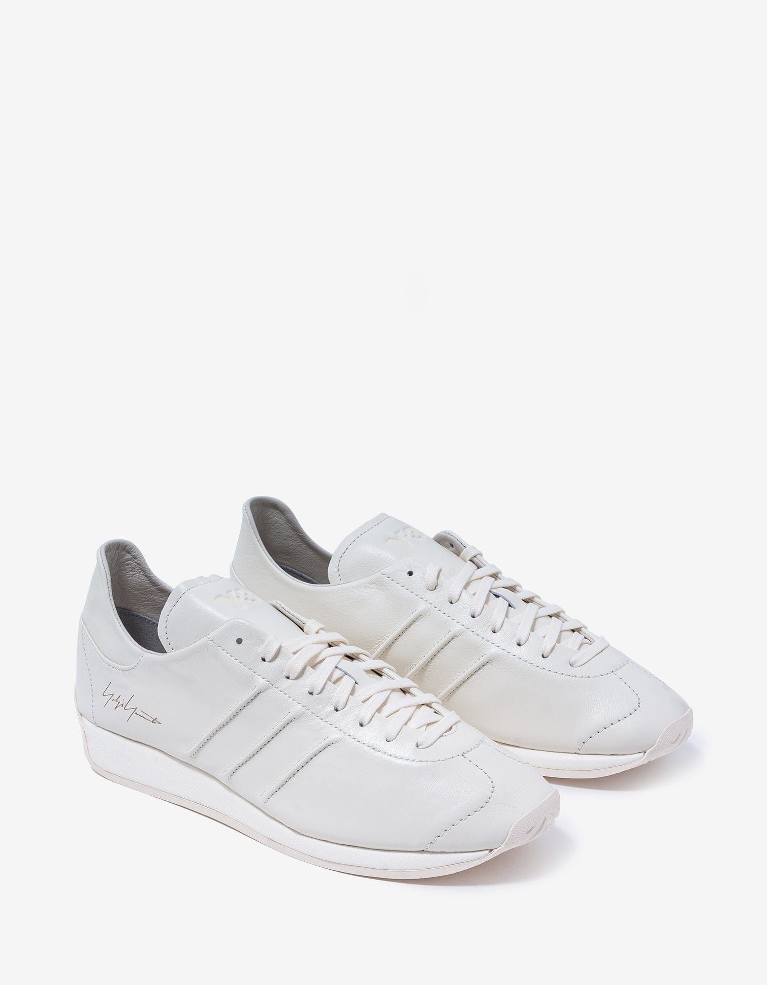 image of Y 3 White Country Trainers Shoes, Men's (Size 11)