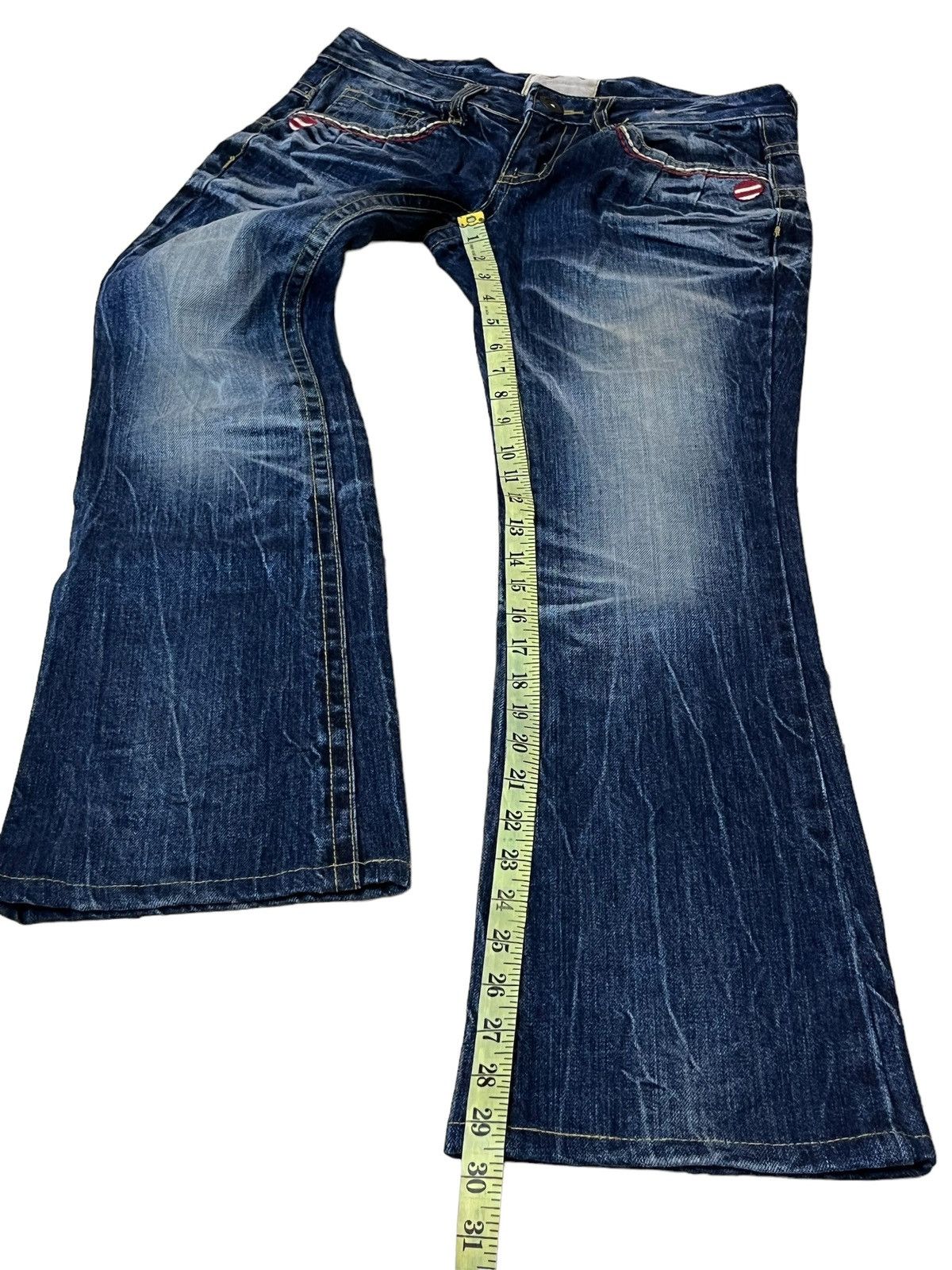 Japanese Brand JAPANESE CULT YOSHITOMO NARA LOLITA LOWRISE FLARE JEANS Size US 31 - 18 Thumbnail
