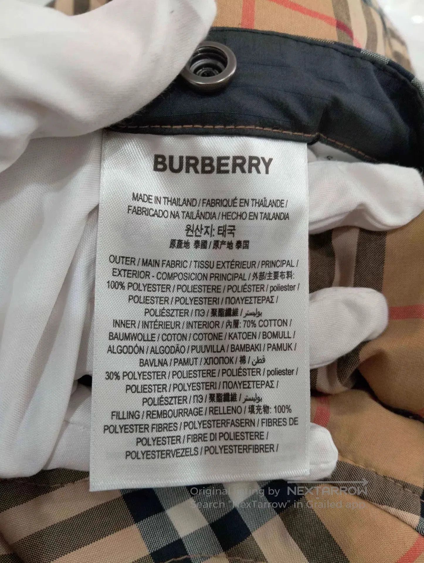 Burberry Black Quilted Button. Size US S / EU 44-46 / 1 - 6 Thumbnail