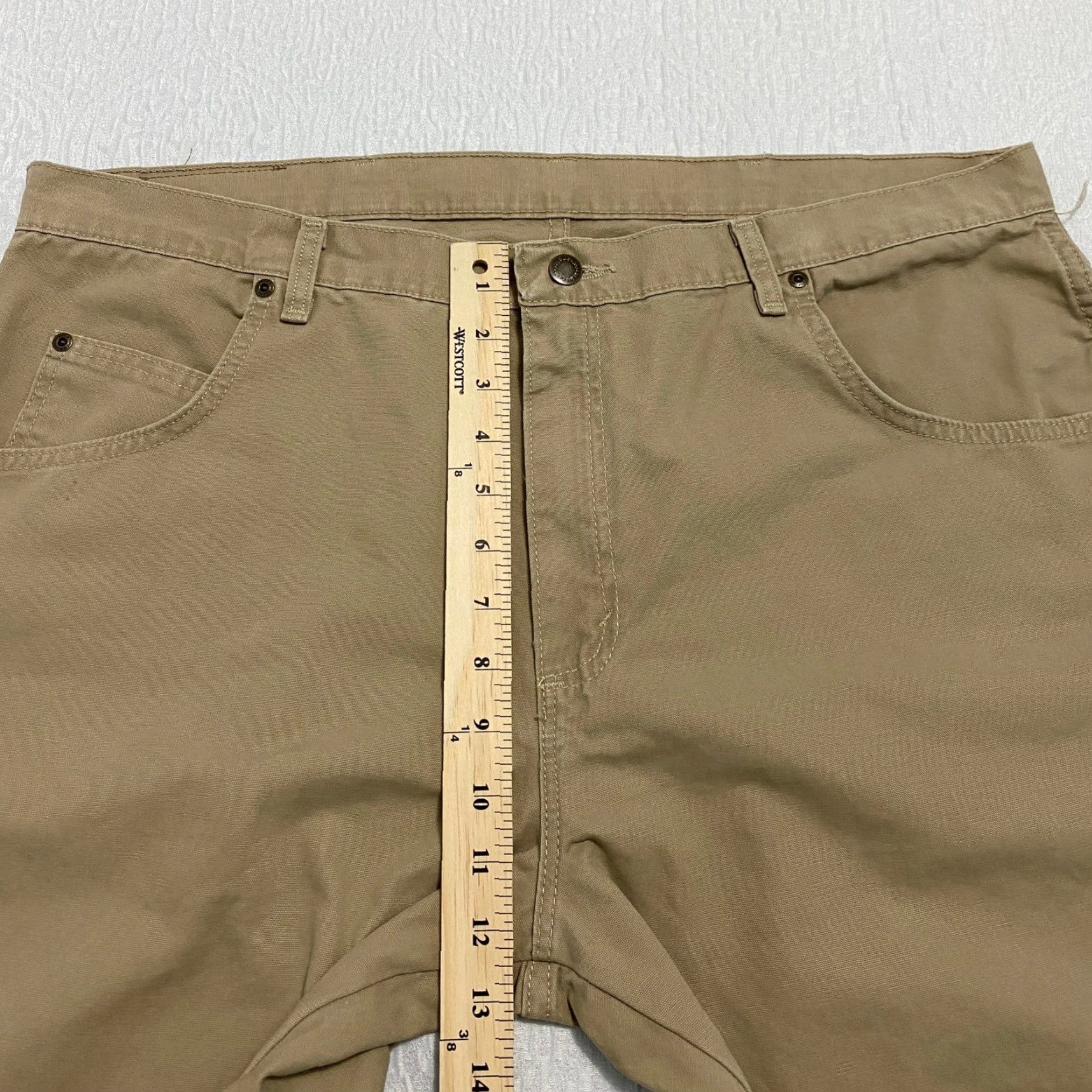 Wrangler VINTAGE Wrangler Canvas Pants Men's 40x30 Golden Khaki Wide Leg Size US 40 / EU 56 - 7 Thumbnail