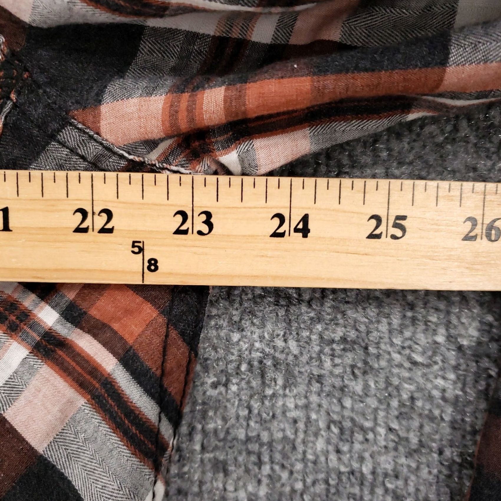 Vintage Buckle BKE Shirt Mens XL Orange Plaid Western Pearl Snap Button Up Standard Fit Size US XL / EU 56 / 4 - 5 Thumbnail