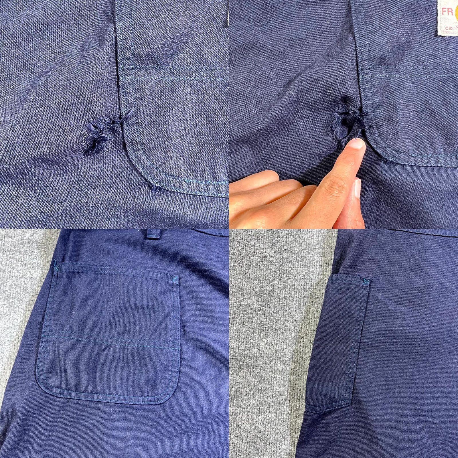 Carhartt Carhartt Mens Blue Carpenter Pants 44x32 Flame Resistant Workwear Straight Leg Pants Size US 44 / EU 60 - 9 Thumbnail