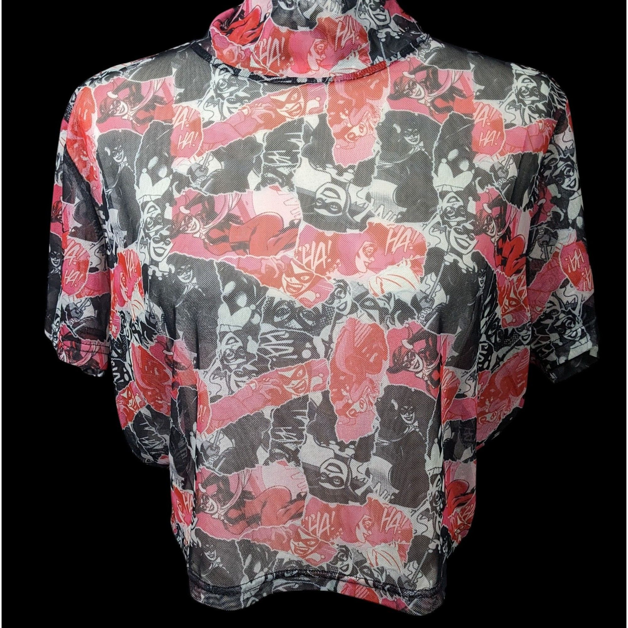 Other Harley Quinn x Smak Parlour Semi Sheer Crop Top Size 1X Size XL / US 12-14 / IT 48-50 - 1 Thumbnail