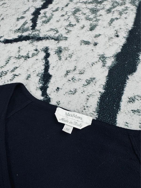 Other Max Mara sweater navy blue white striped viscose M Size US M / EU 48-50 / 2 - 3 Thumbnail