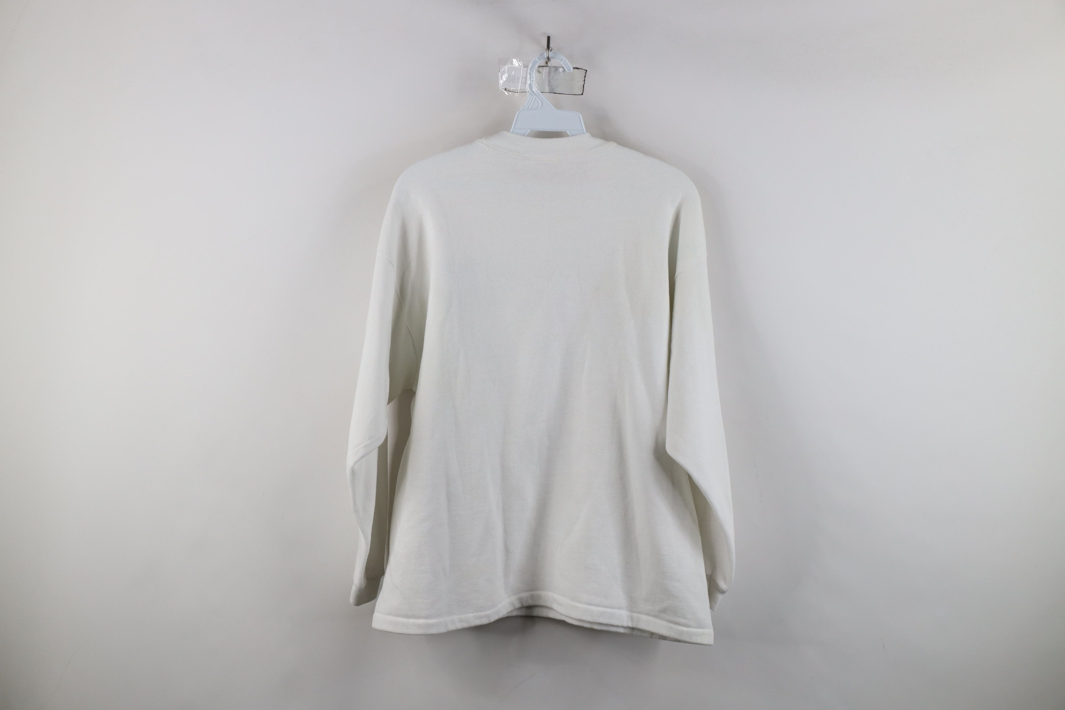 Guess × Vintage Vintage 80s Guess Rainbow Crewneck Sweatshirt White USA Size ONE SIZE - 13 Thumbnail
