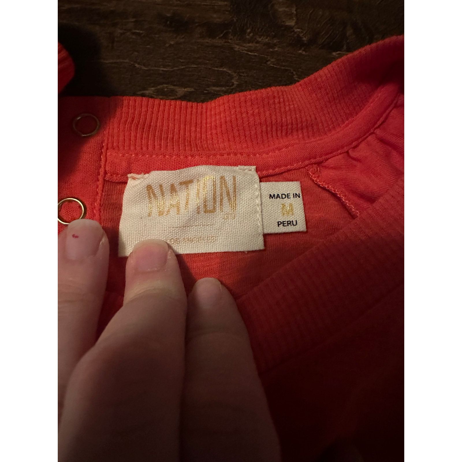Nation LTD Nation Los Angeles Lorna top coral orange women's medium Size M / US 6-8 / IT 42-44 - 2 Thumbnail