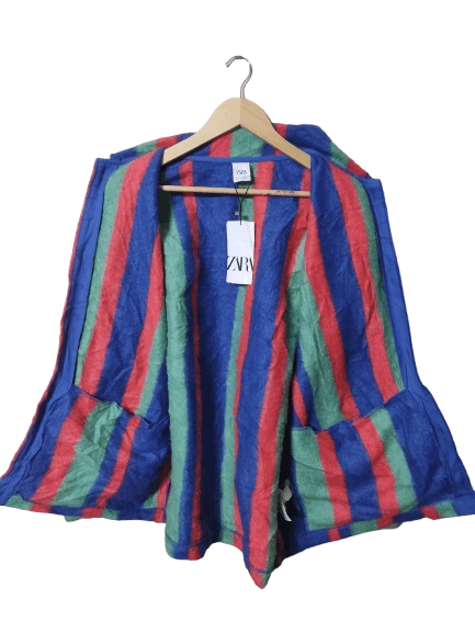 Zara Zara multicolour wool jacket Size US XL / EU 56 / 4 - 5 Thumbnail