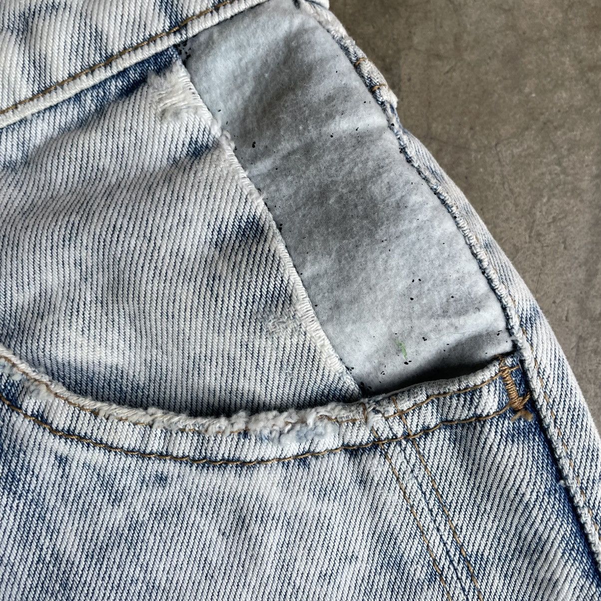 Big John 🔥80s Big John Blend Stoned Washed Distress Denim Jeans Size US 28 / EU 44 - 10 Thumbnail