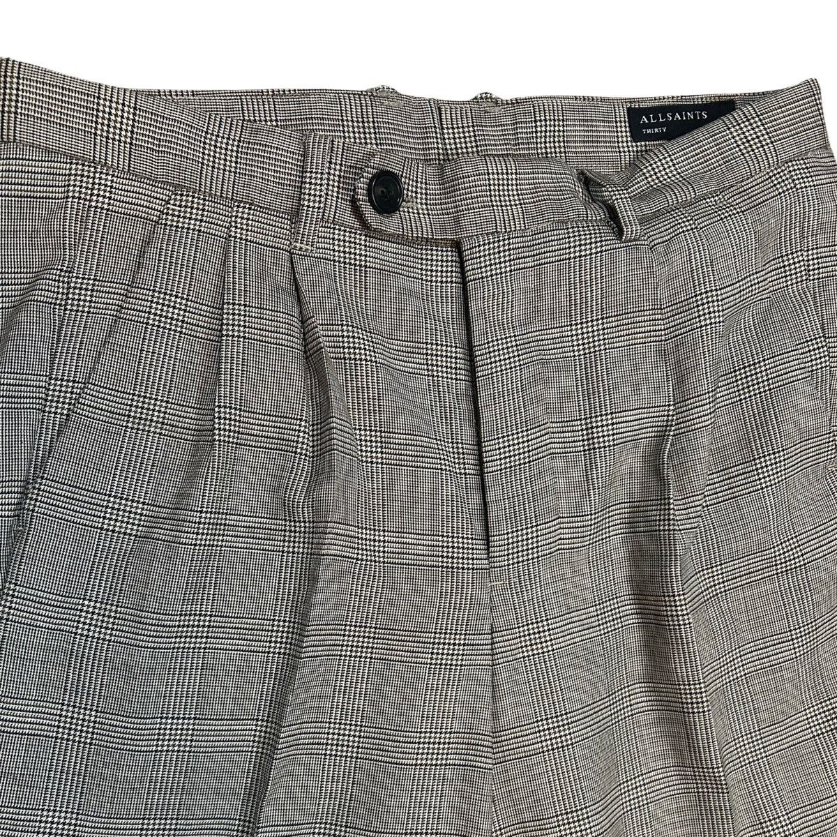 Allsaints AllSaints Brown/Tan/Beige/Gray Plaid Pleated Dress Pants Size US 30 / EU 46 - 2 Thumbnail