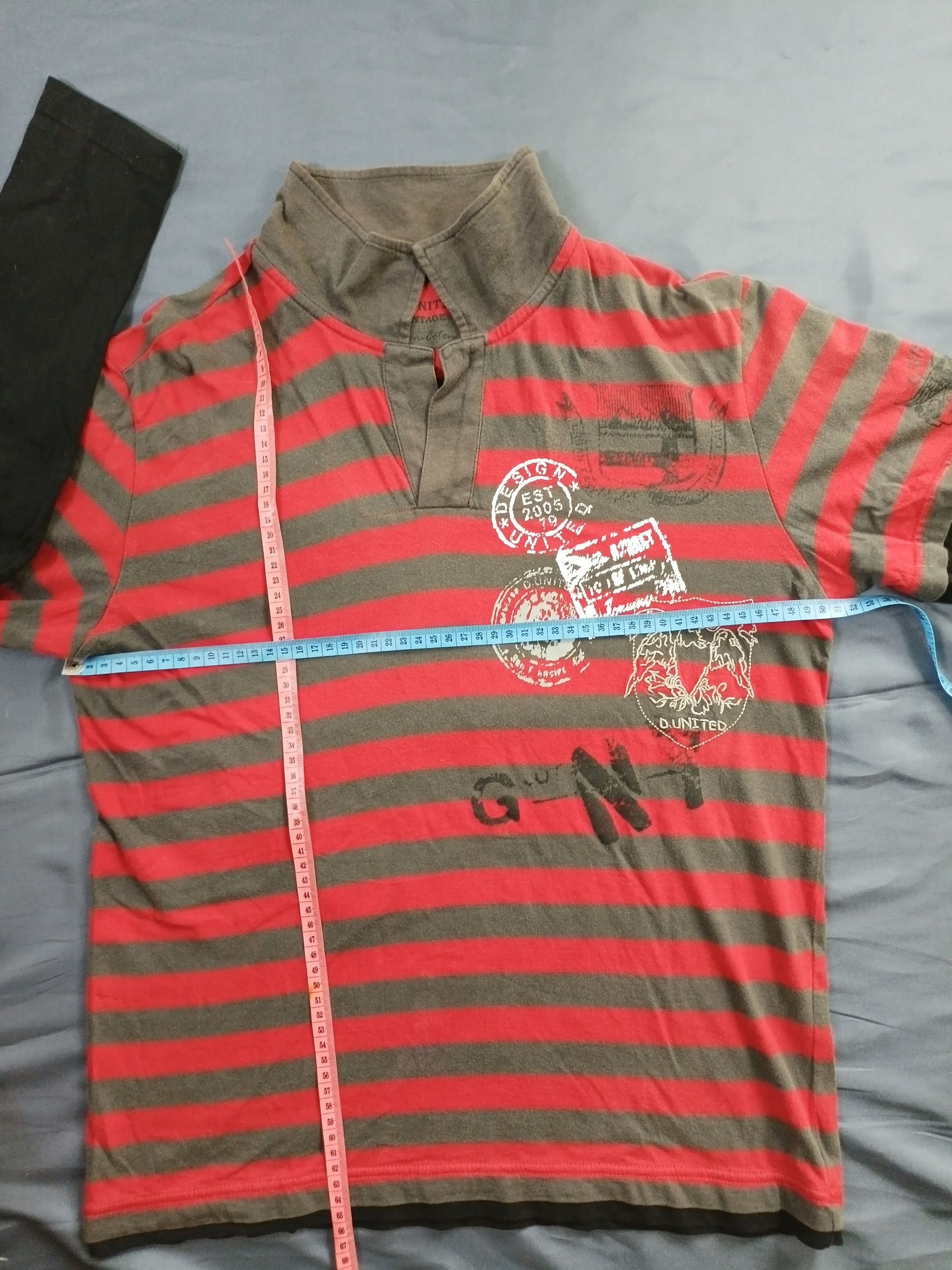 If Six Was Nine × Japanese Brand Design United Double Layers Long Sleeve Stripe Size US L / EU 52-54 / 3 - 9 Thumbnail