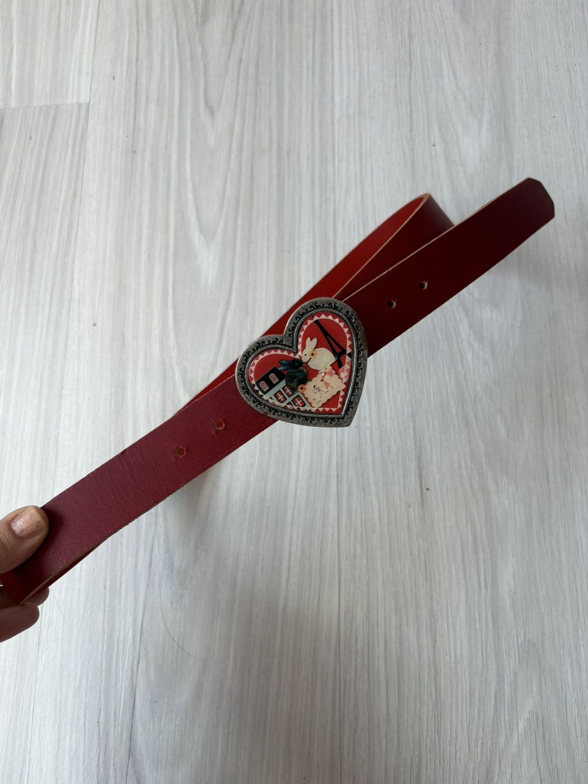 Vintage Y2k leather belt Size ONE SIZE - 5 Thumbnail