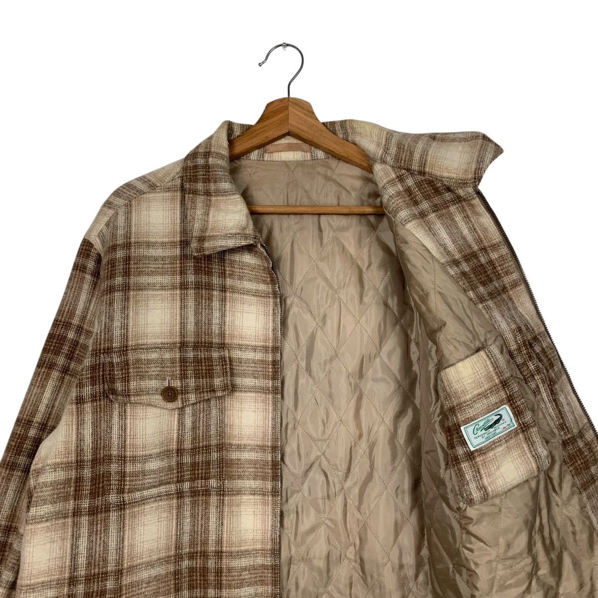 Japanese Brand CROCODILE Checked Four Pocket Flannel Jacket #1662-C74 Size US M / EU 48-50 / 2 - 10 Thumbnail