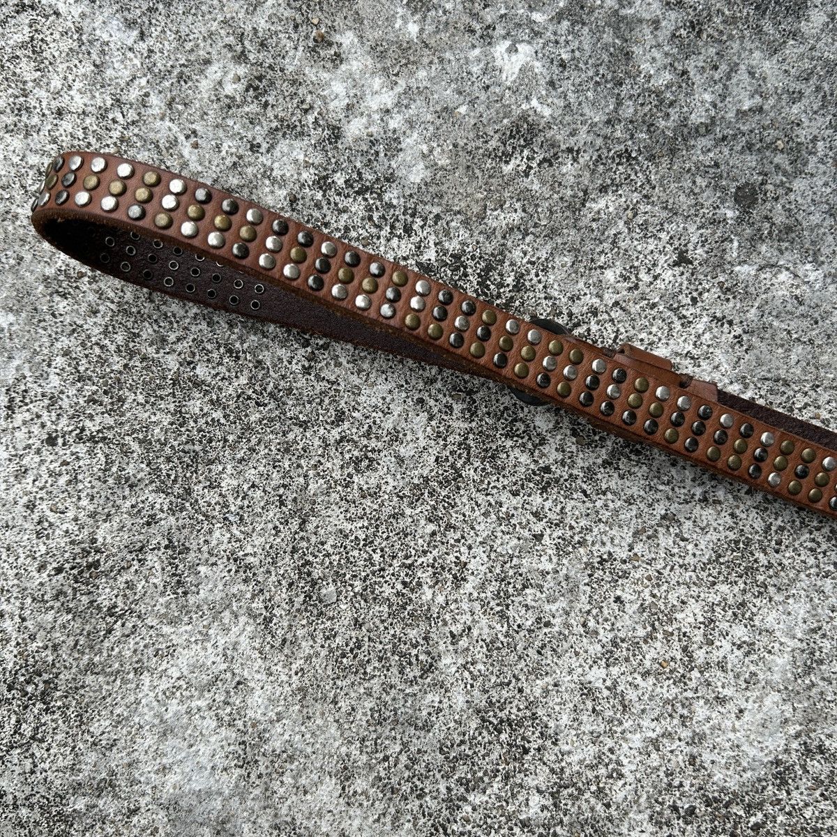 Vintage Vintage studded leather belt (Kapital Style) Size ONE SIZE - 8 Thumbnail
