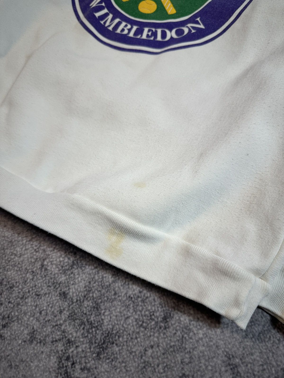 Vintage Vintage Wimbledon Big Logo Sweatshirt Rare Streetwear Tennis Size M / US 6-8 / IT 42-44 - 3 Thumbnail