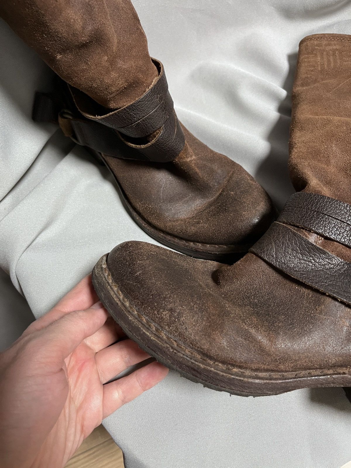 MoMA Moma Avant Garde Brown Leather + Fur Inside Warm Boots Size US 6 / IT 36 - 15 Thumbnail