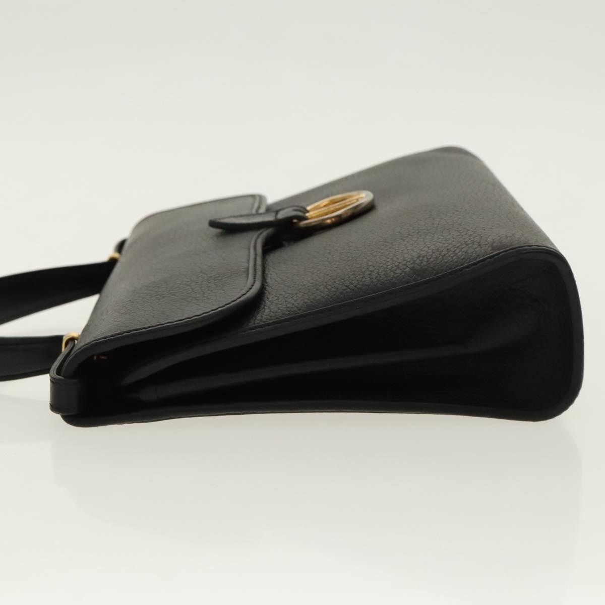 Dior DIOR Hand Bag Leather Black Gold Size ONE SIZE - 5 Thumbnail