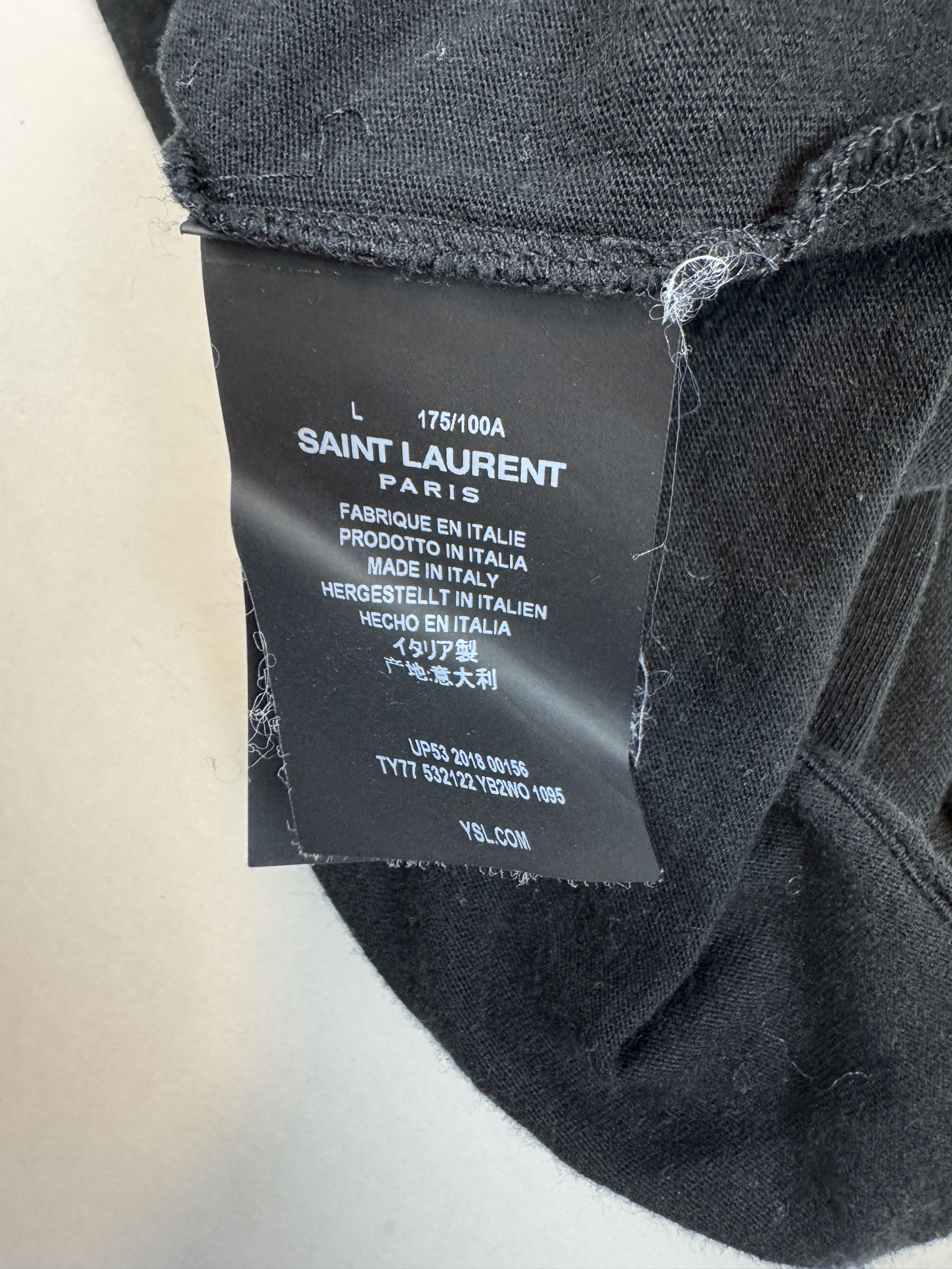 Saint Laurent Paris Saint Laurent Playing Cards Tee Size US L / EU 52-54 / 3 - 6 Thumbnail
