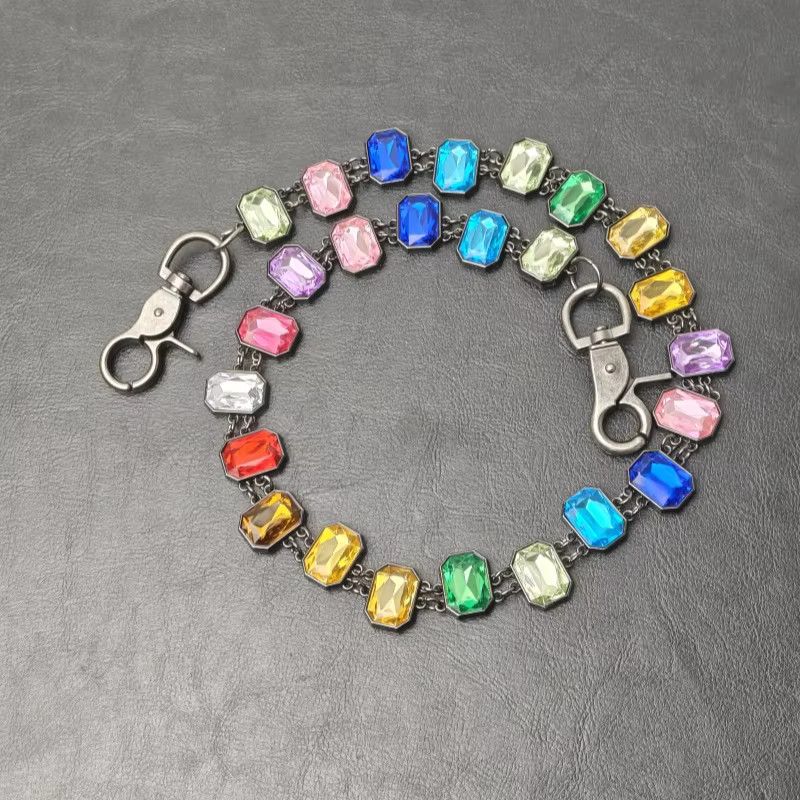 Jewelry Agate Crystal Pants Waist Chain Size ONE SIZE - 4 Thumbnail