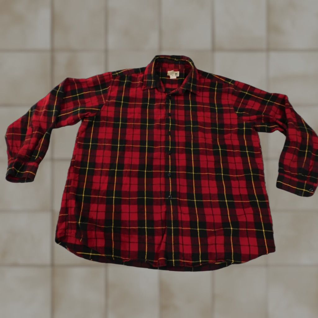 Vintage VINTAGE ll bean Flannel Shirt Large Mens Red Plaid Outdoors Retro Hiking Size US L / EU 52-54 / 3 - 1 Thumbnail
